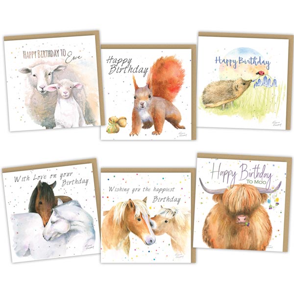 Country Collection Cards by Ceinwen