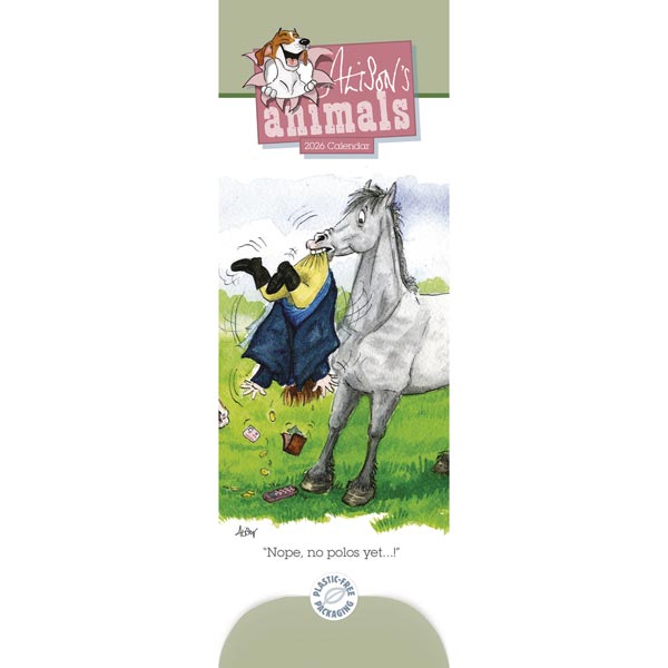 2026 Alisons Animals Slimline Calendar