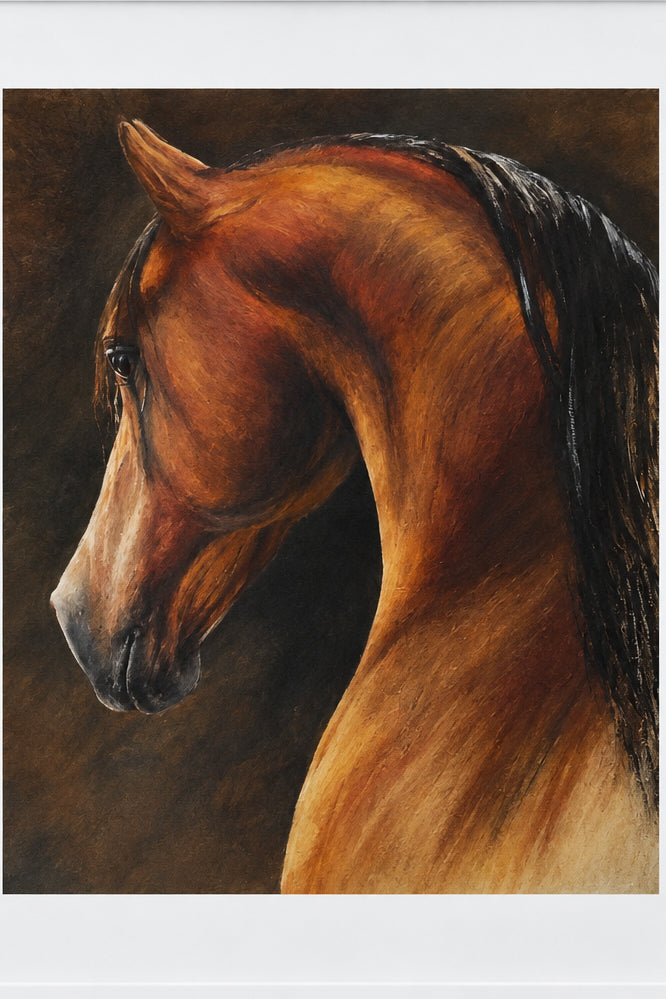 Diane Hennchen Card - Bay Horse (DC68)