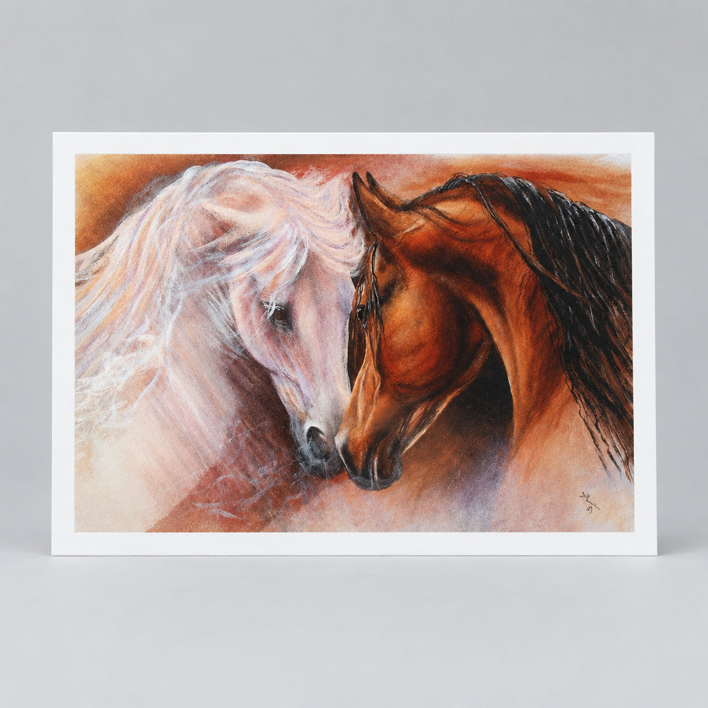 Diane Hennchen Card - Two Horses (DC79)
