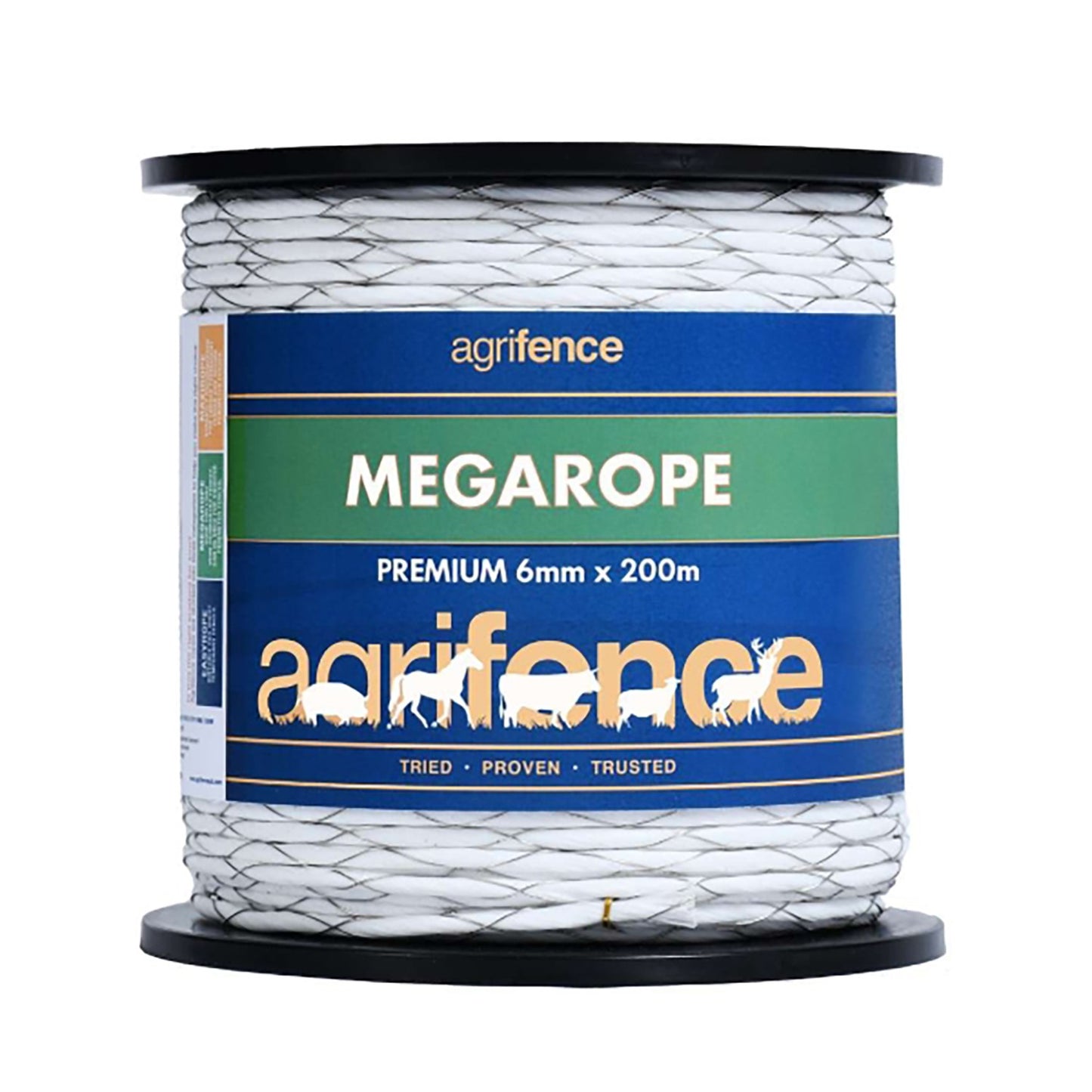 Agrifence Megarope Premium Fence Rope White - 6 Mm x 200 M