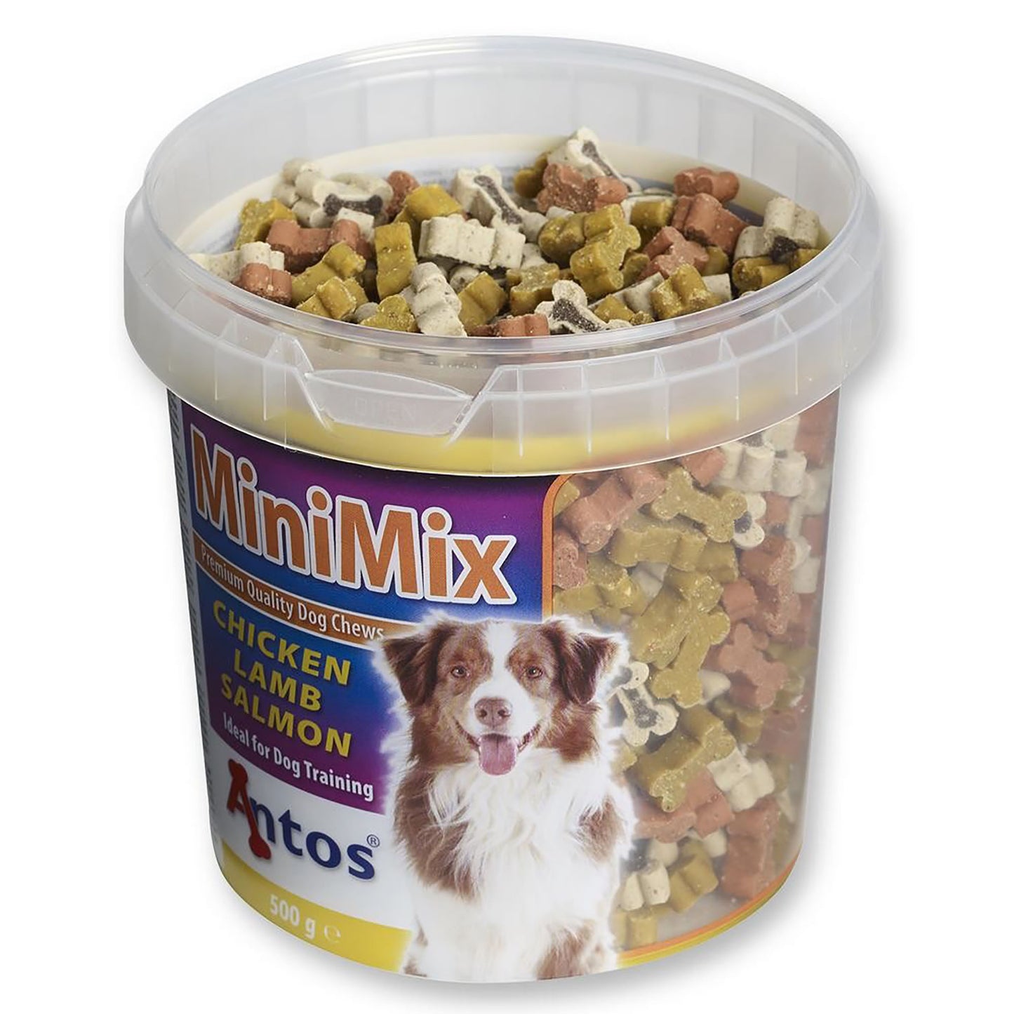 Antos MiniMix Premium Quality Dog Chews - 500 Gm Tub