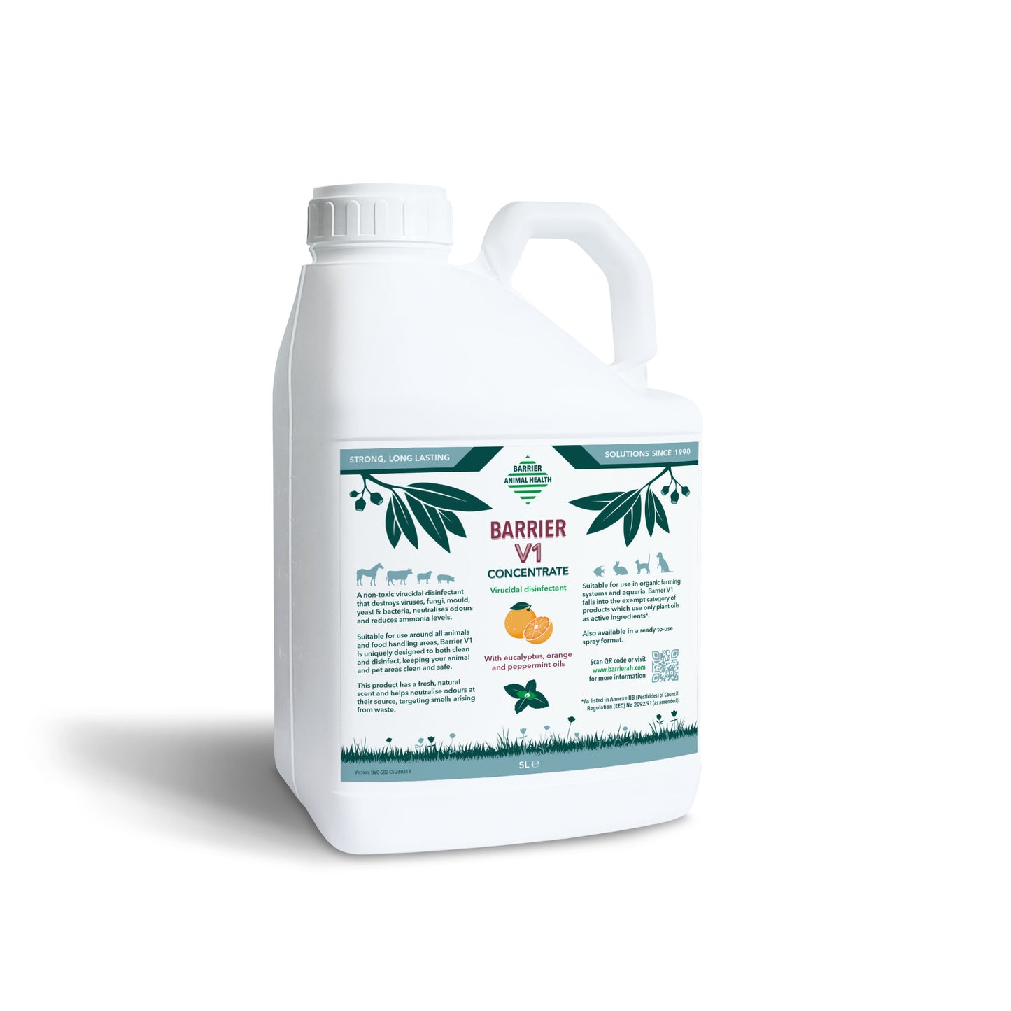 Barrier Equine V1 Virucidal Disinfectant