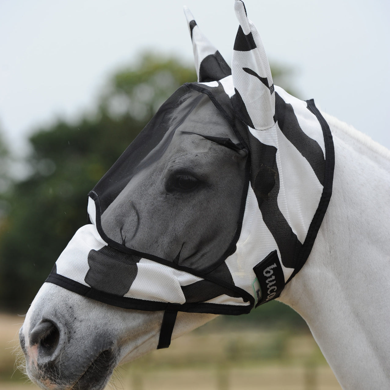 Bucas Buzz-Off Deluxe Zebra Fly Mask