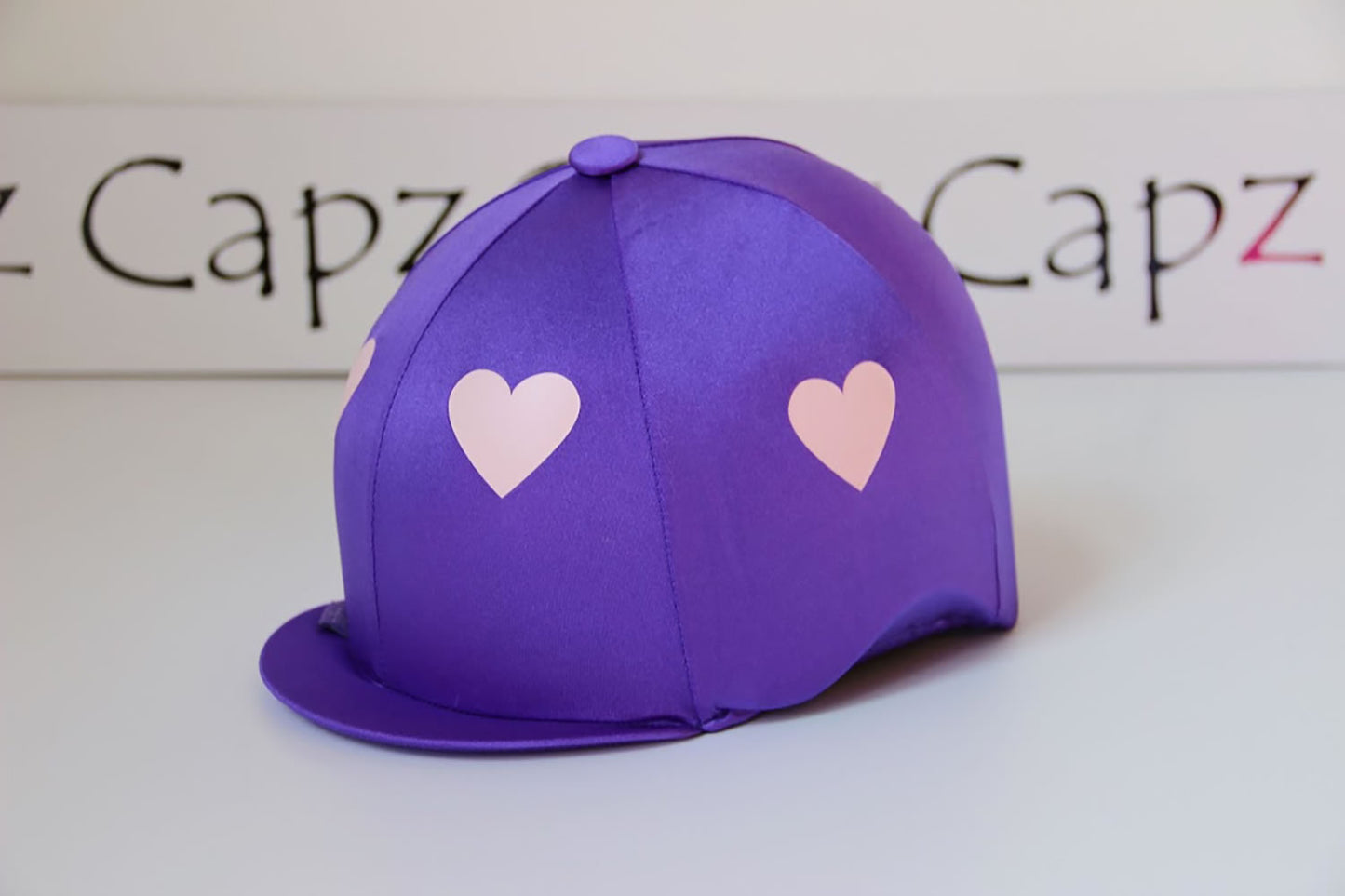 Capz Motif Cap Cover Lycra Heartz