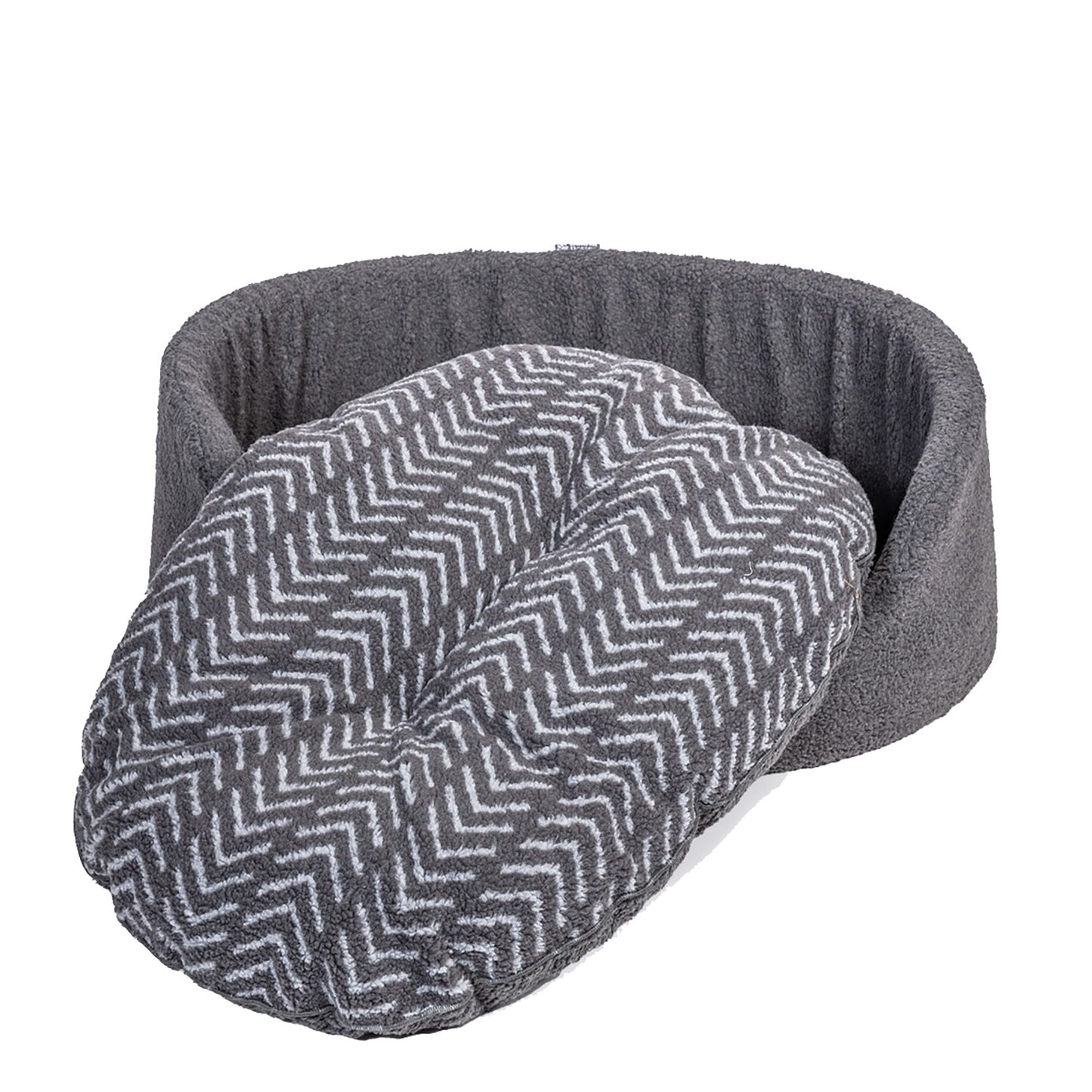 Danish Design Fleece Charcoal Arrows Slumber Bed - 35"