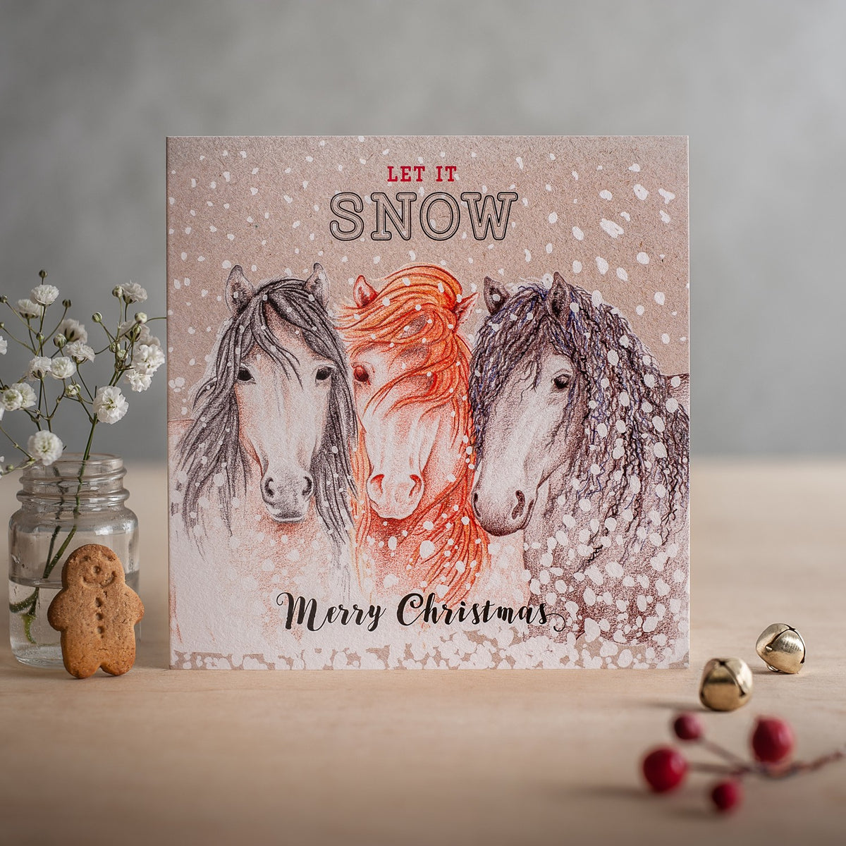 Deckled Edge Christmas Let it Snow