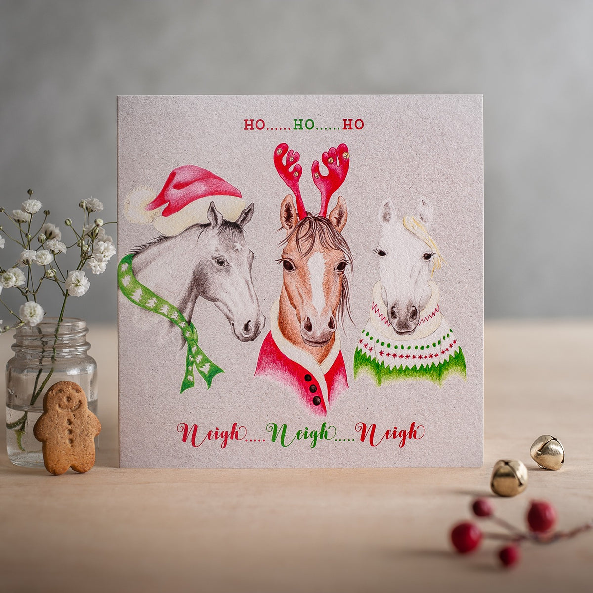 Deckled Edge Christmas Ho Ho Ho