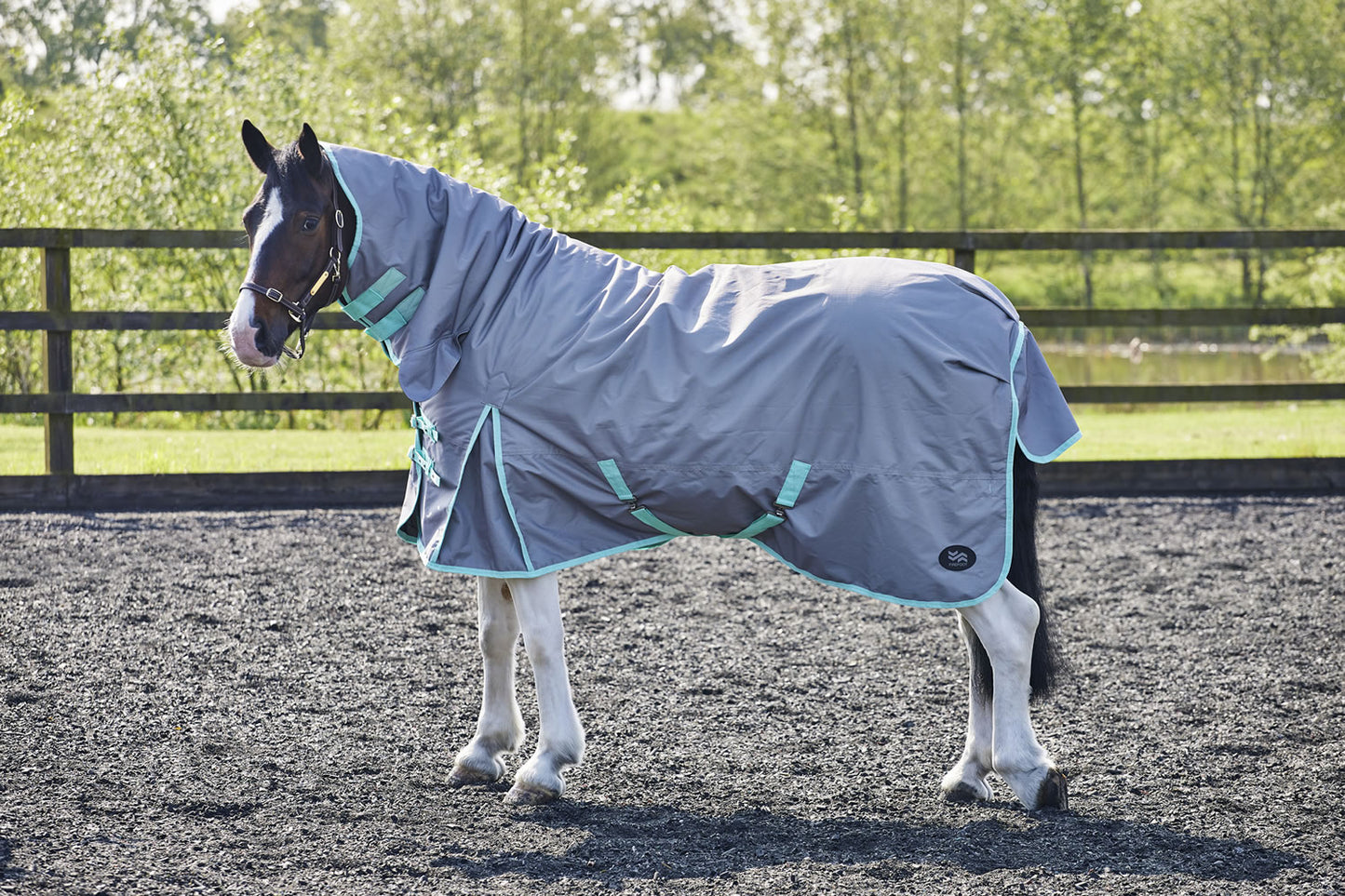 Firefoot Turnout Rug Fixed Neck 200 Gm Grey/Sage