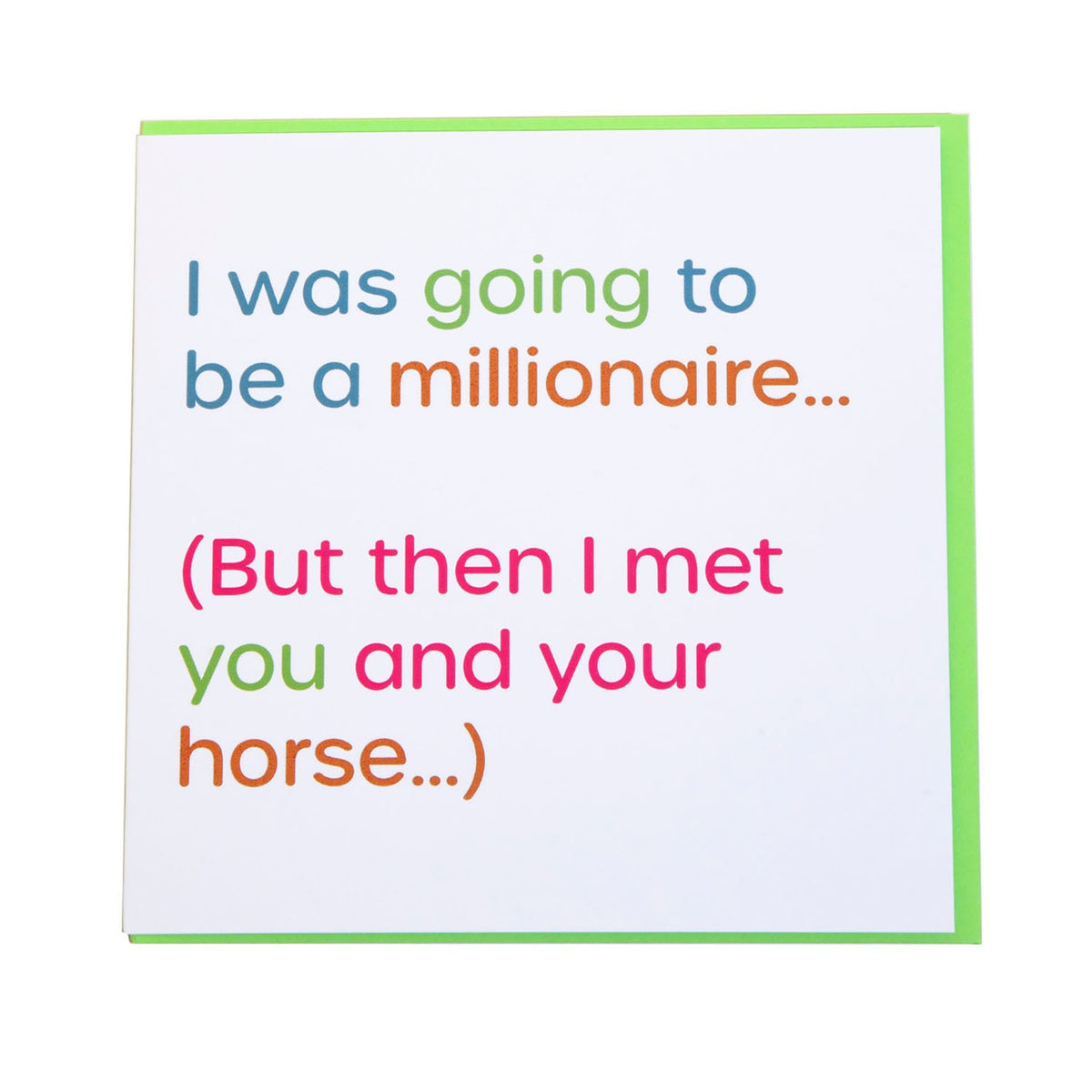 Gubblecote Foiled Greetings Card Millionaire