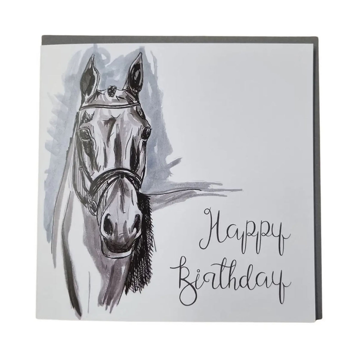 Gubblecote Watercolour Greetings Card Thoroughbred Horse