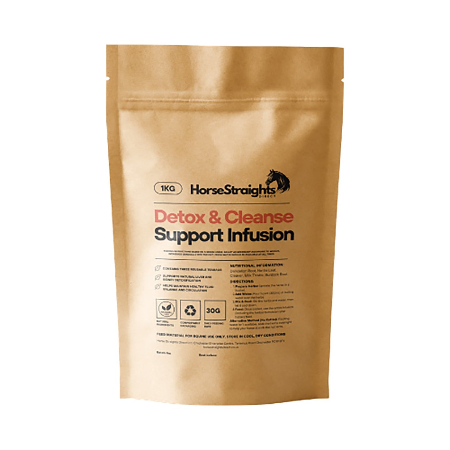 Horse Straights Direct Detox & Cleanse Infusion (Reusable Teabags) - 1 Kg