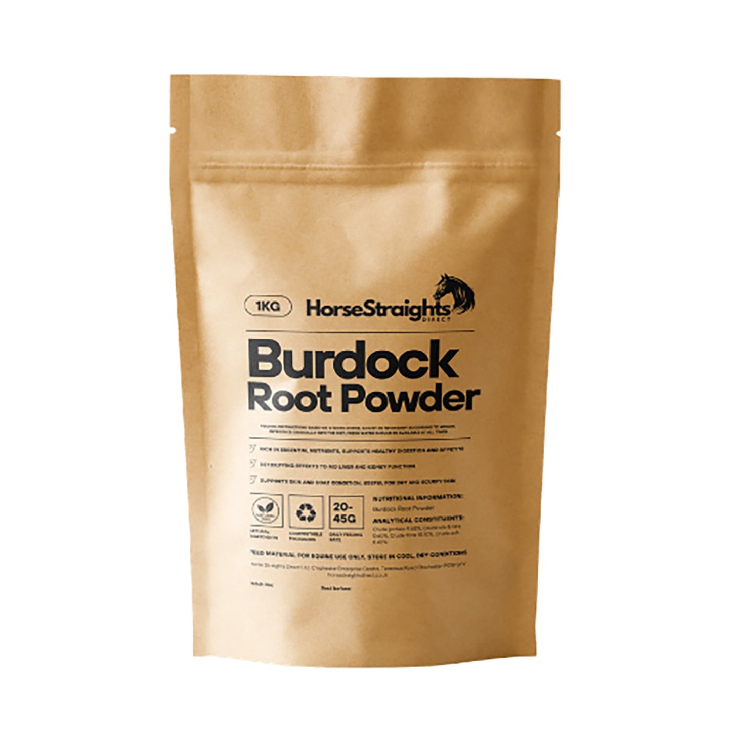 Horse Straights Direct Burdock Root Powder - 1 Kg