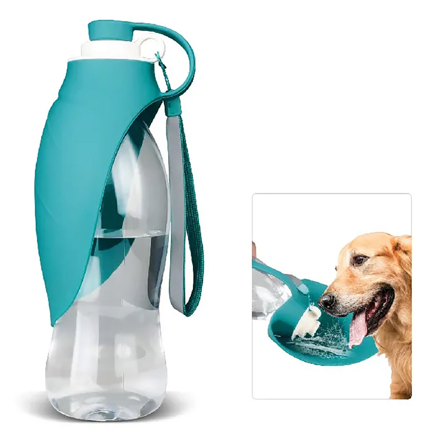 Henry Wag Travel Water Bottle with Leaf Bowl