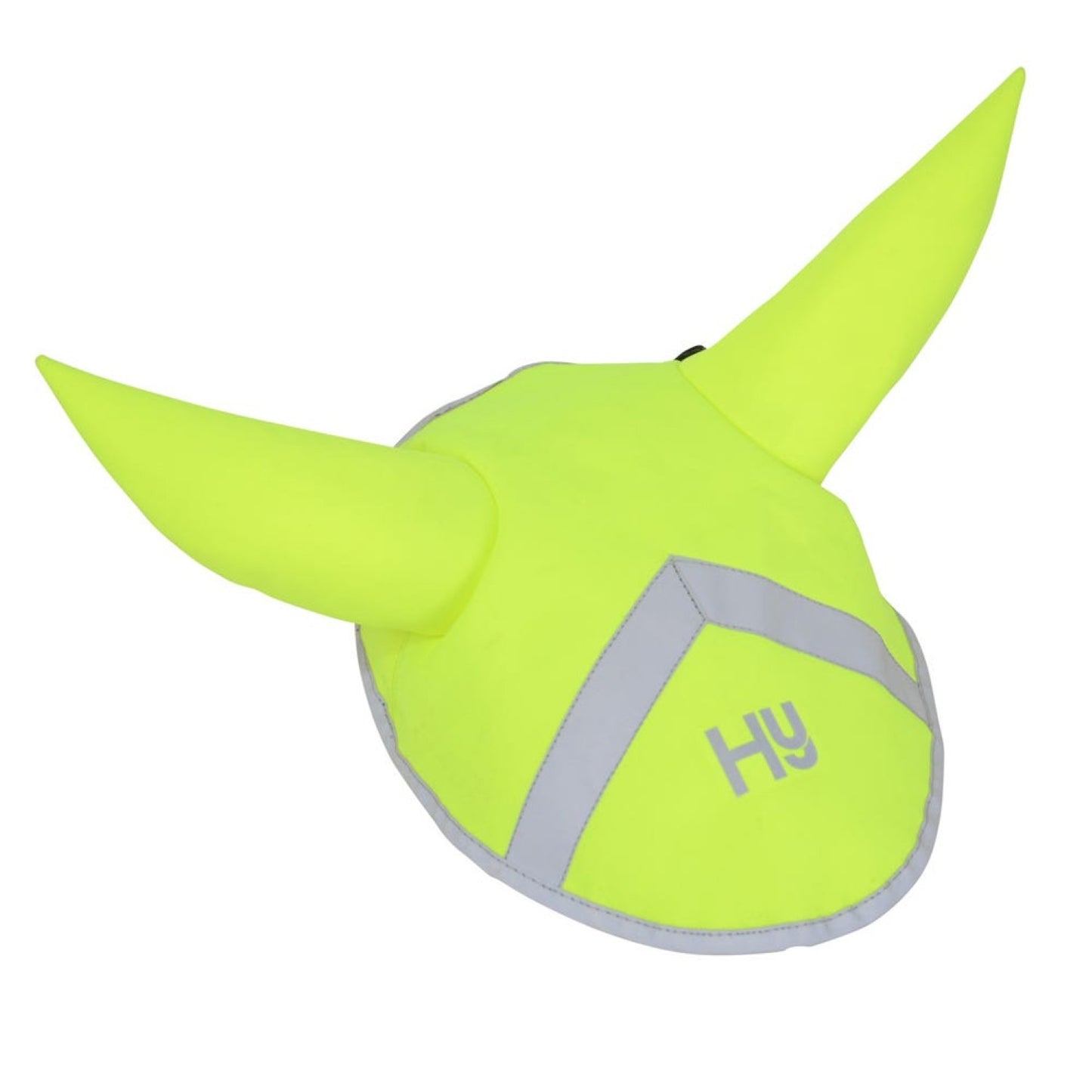 Reflector Ear Bonnet by Hy Equestrian Yellow - Full