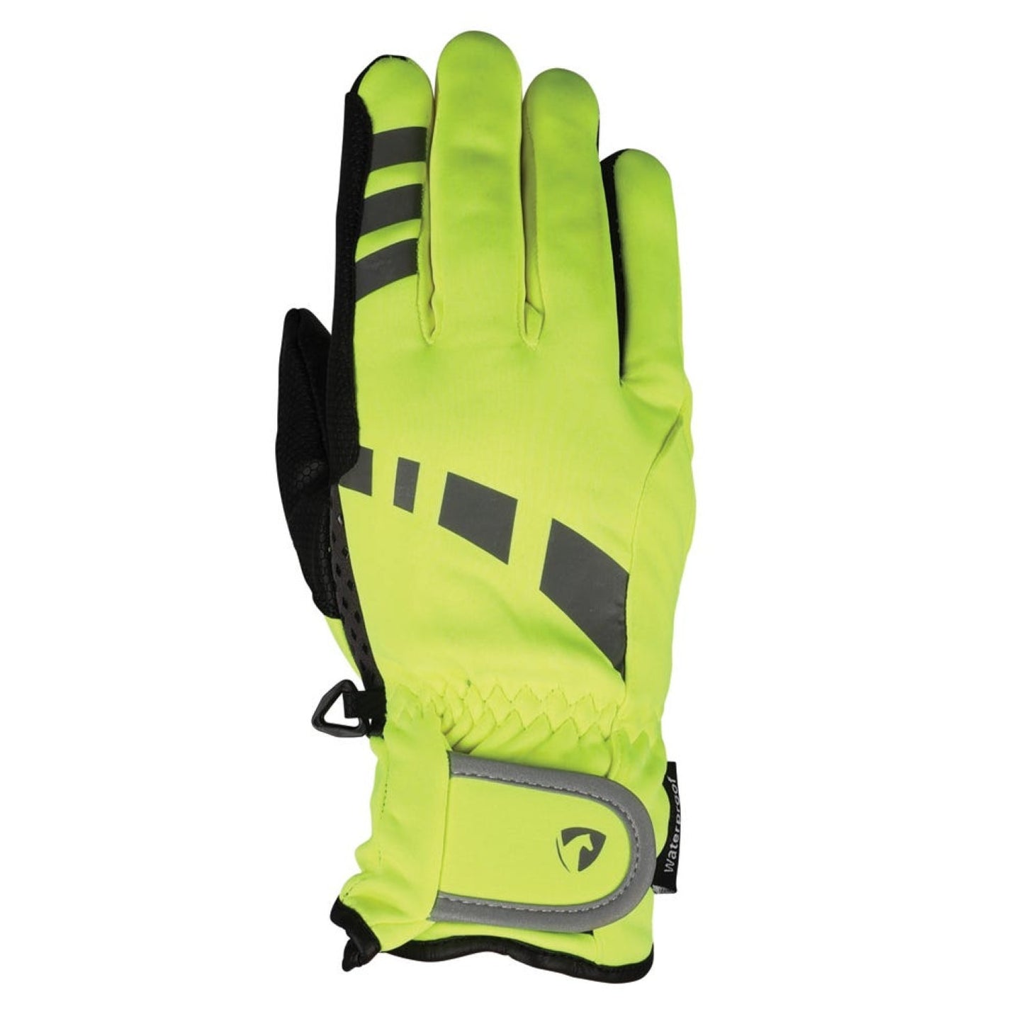 Hy Equestrian Reflective Waterproof Multi-Purpose Gloves Yellow/Black - Xlarge