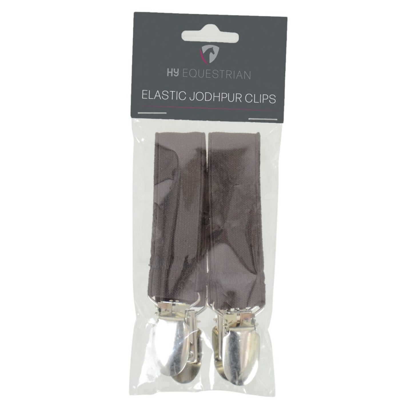 Hy Equestrian Elastic Jodhpur Clips Brown