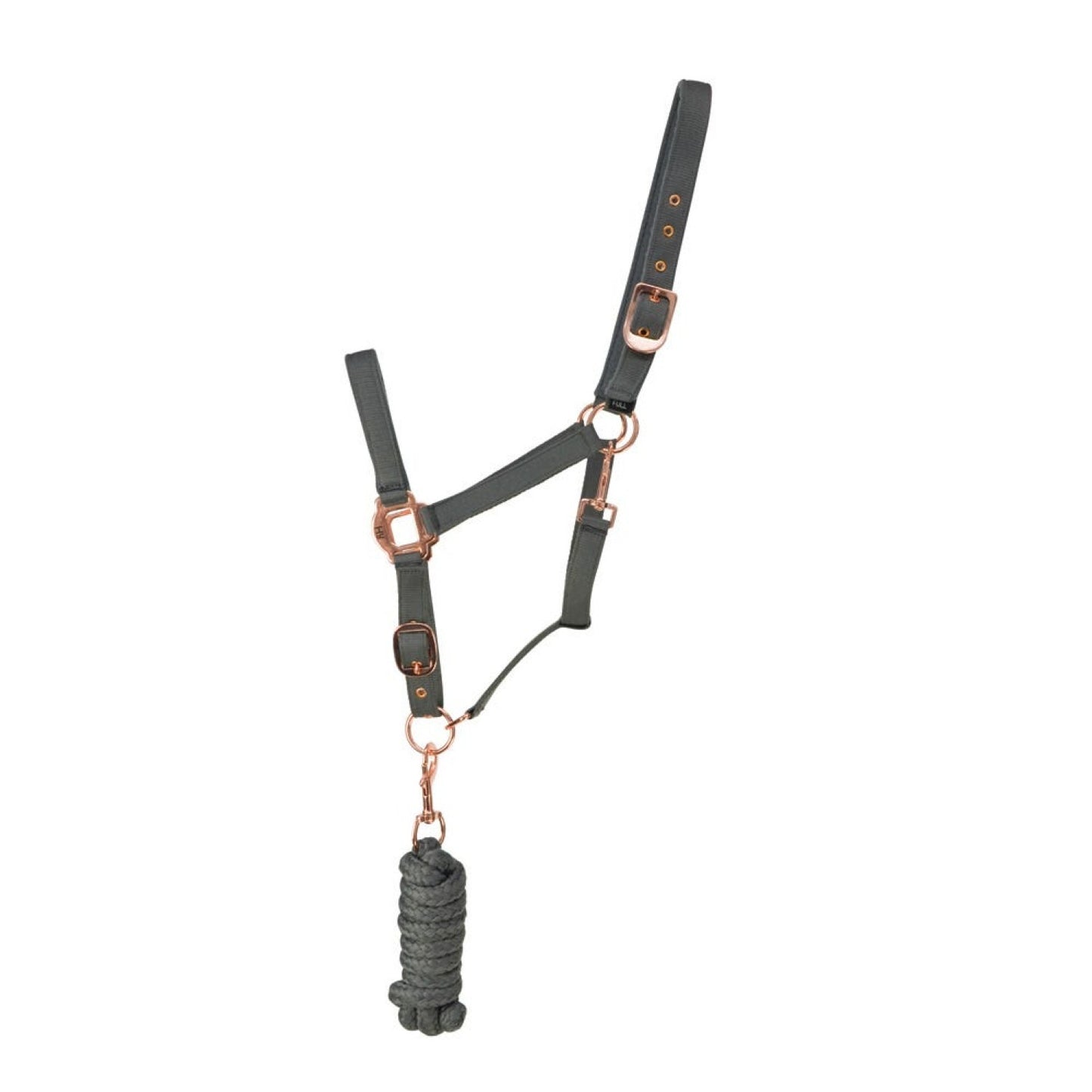 Hy Equestrian Rose Gold Headcollar & Lead Rope