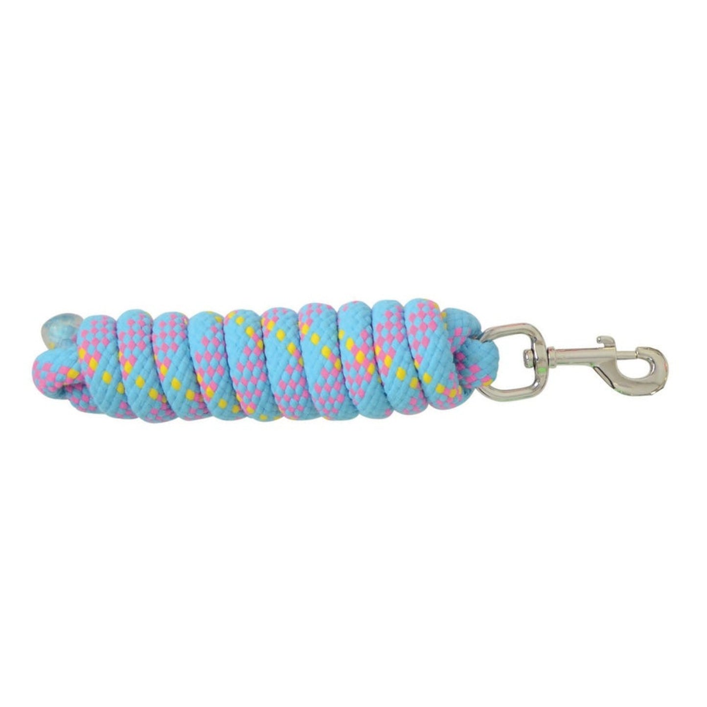 Hy Equestrian Fleck Lead Rope Blue/Hot Pink/Yellow - 2 M