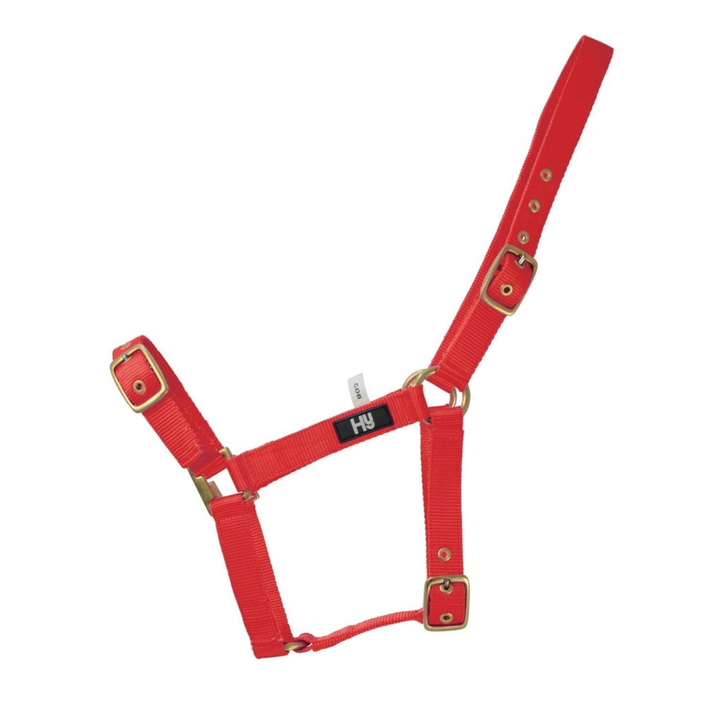 Hy Equestrian Holly Fully Adjustable Headcollar Red - Pony
