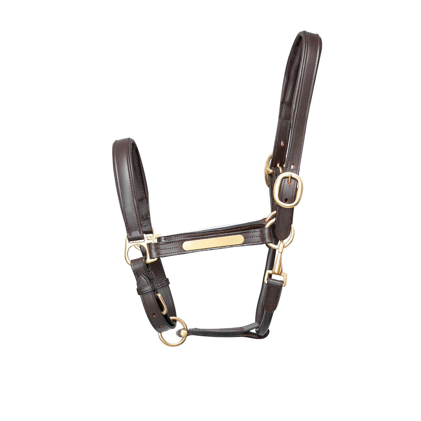 Hy Equestrian Leather Headcollar Brown - Cob
