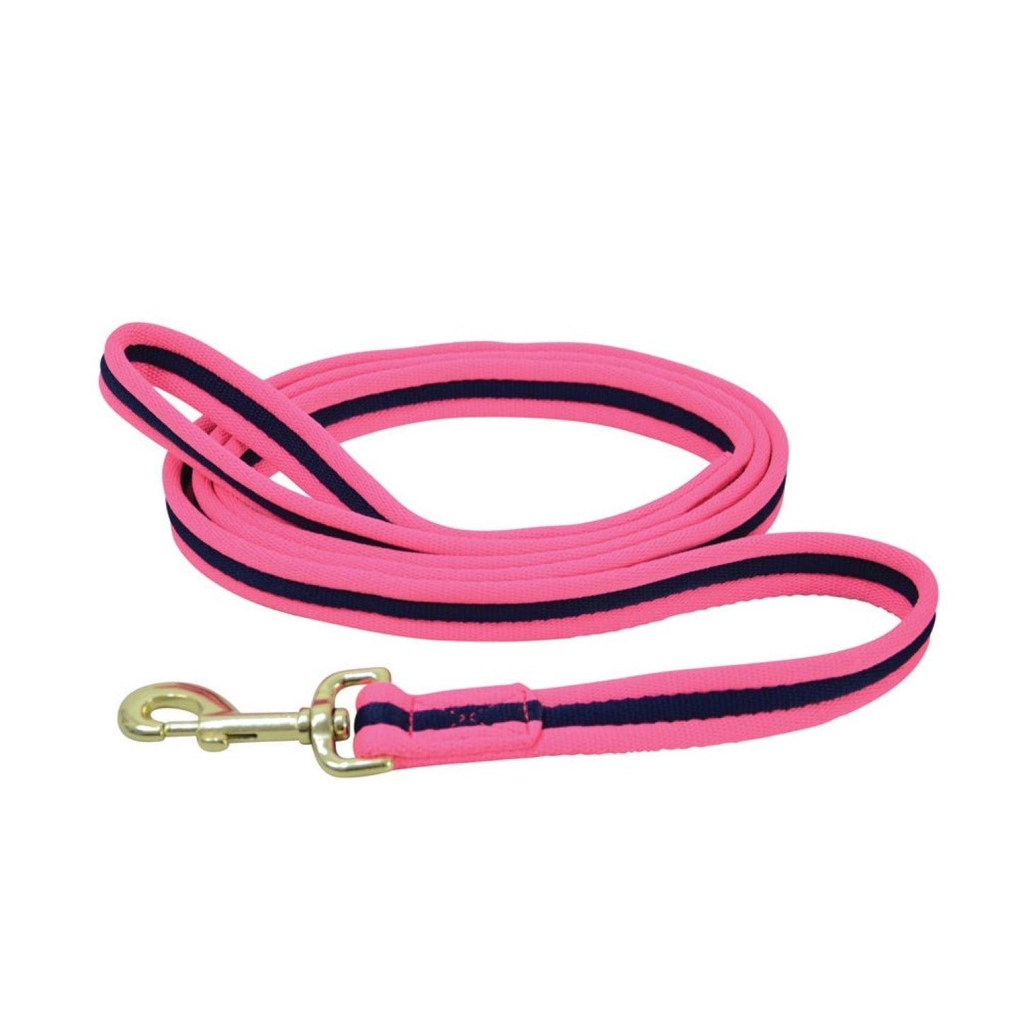 Hy Equestrian Soft Webbing Lead Rein without Chain Pink/Navy