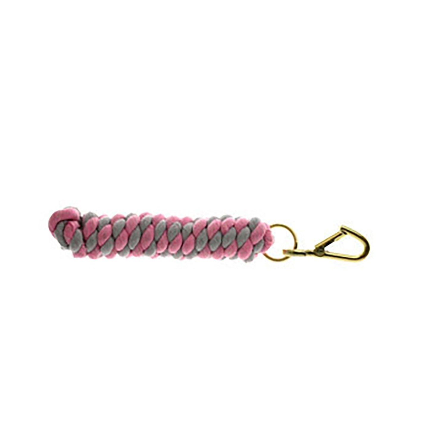 Hy Equestrian Two-Tone Twisted Lead Rope Pink/Grey - 2.2 M