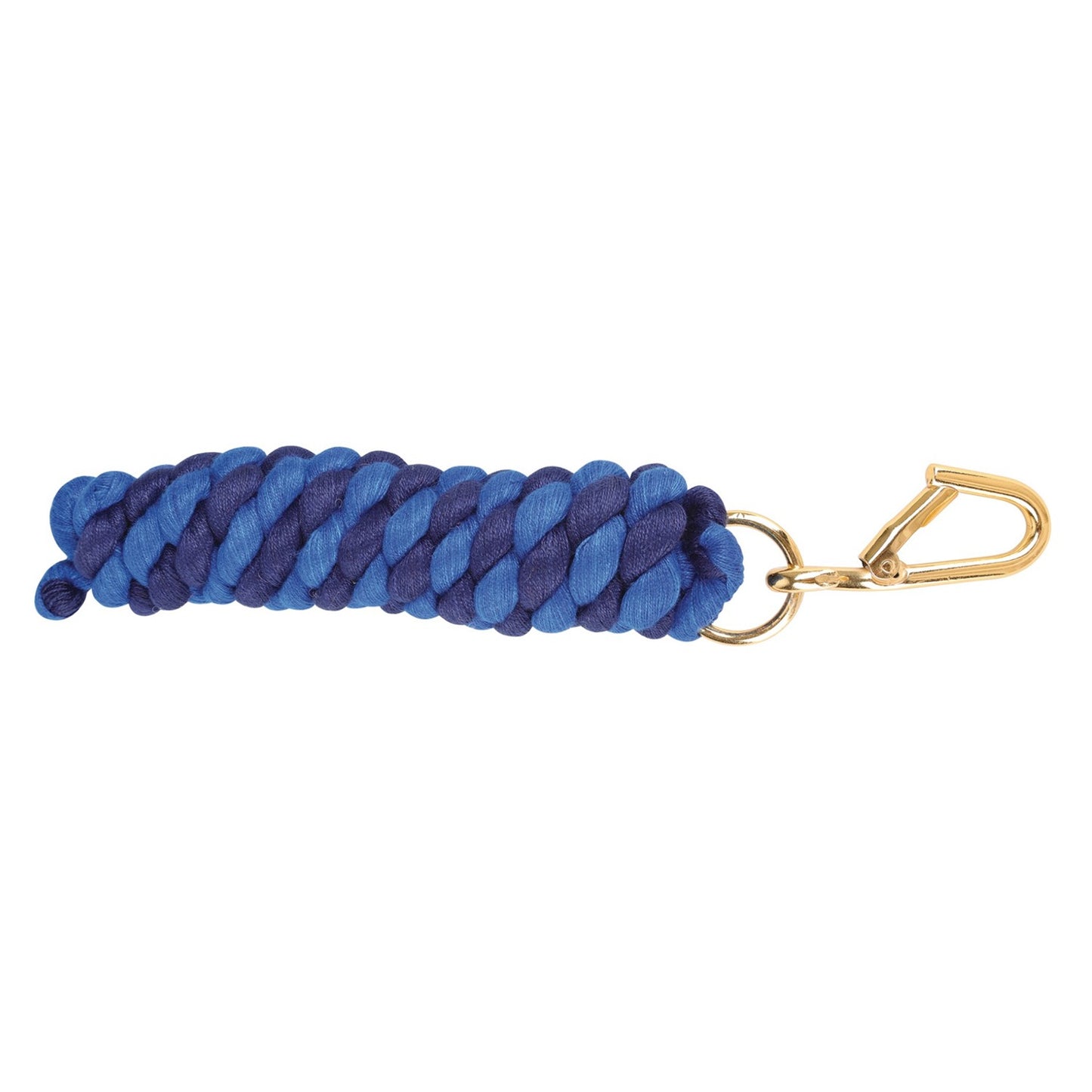 Hy Equestrian Two-Tone Twisted Lead Rope Navy/Royal Blue - 2.2 M