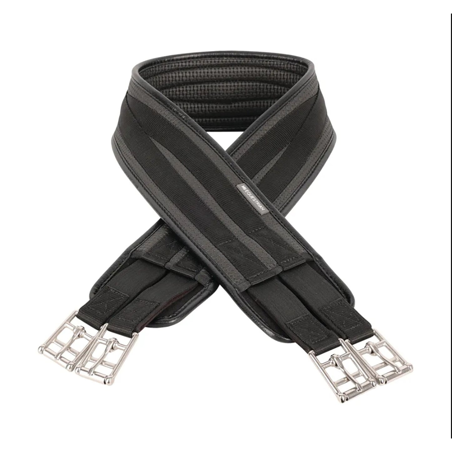Hy Equestrian Waffle Girth Single End Elasticated Black - 46"