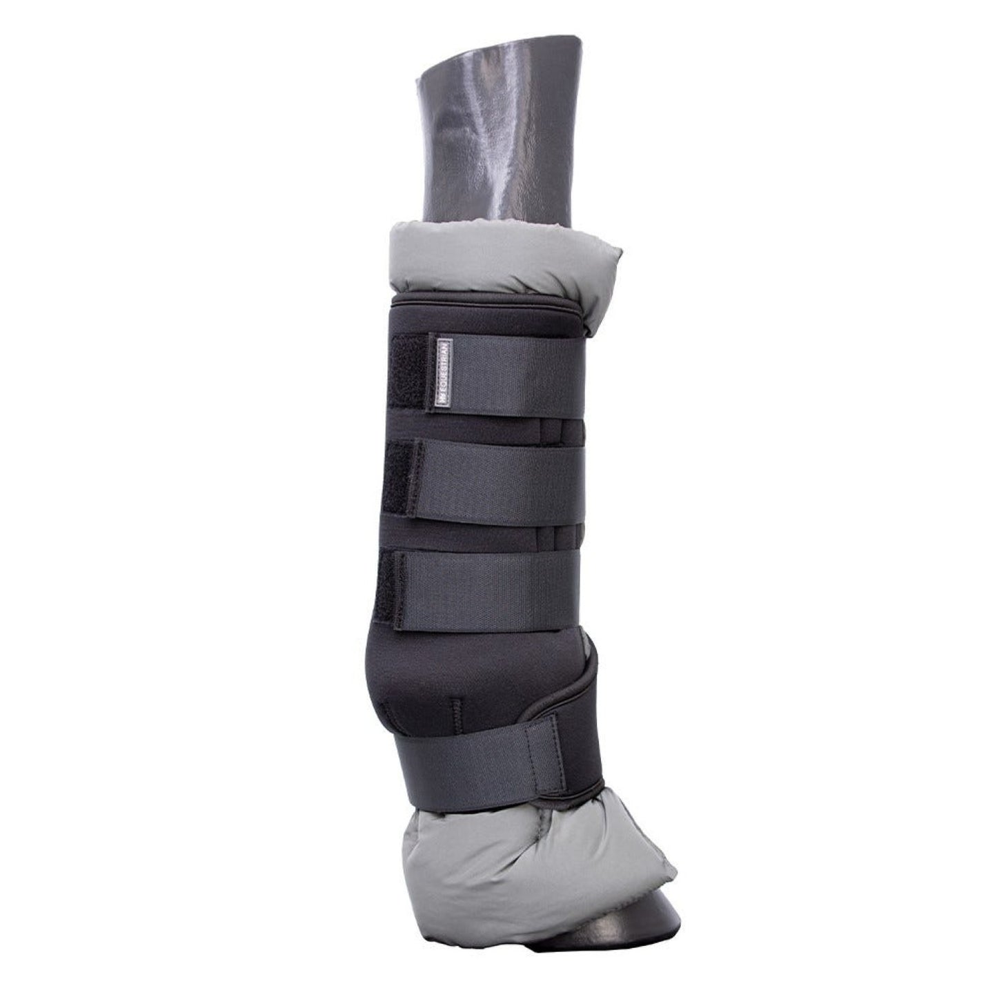 Hy Equestrian Stable Protection Boots Black/Grey Lining - Large