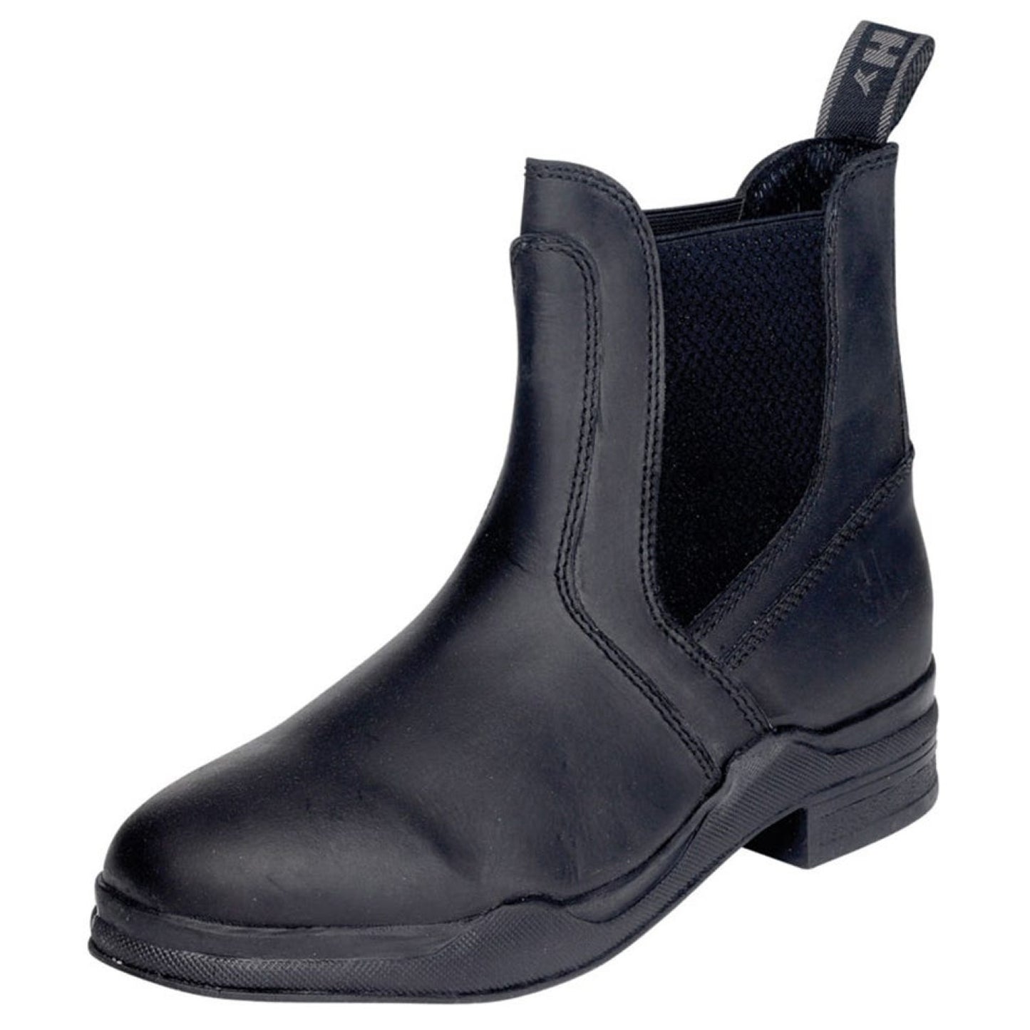Hy Equestrian Wax Leather Jodhpur Boots Adult Black - Size 8