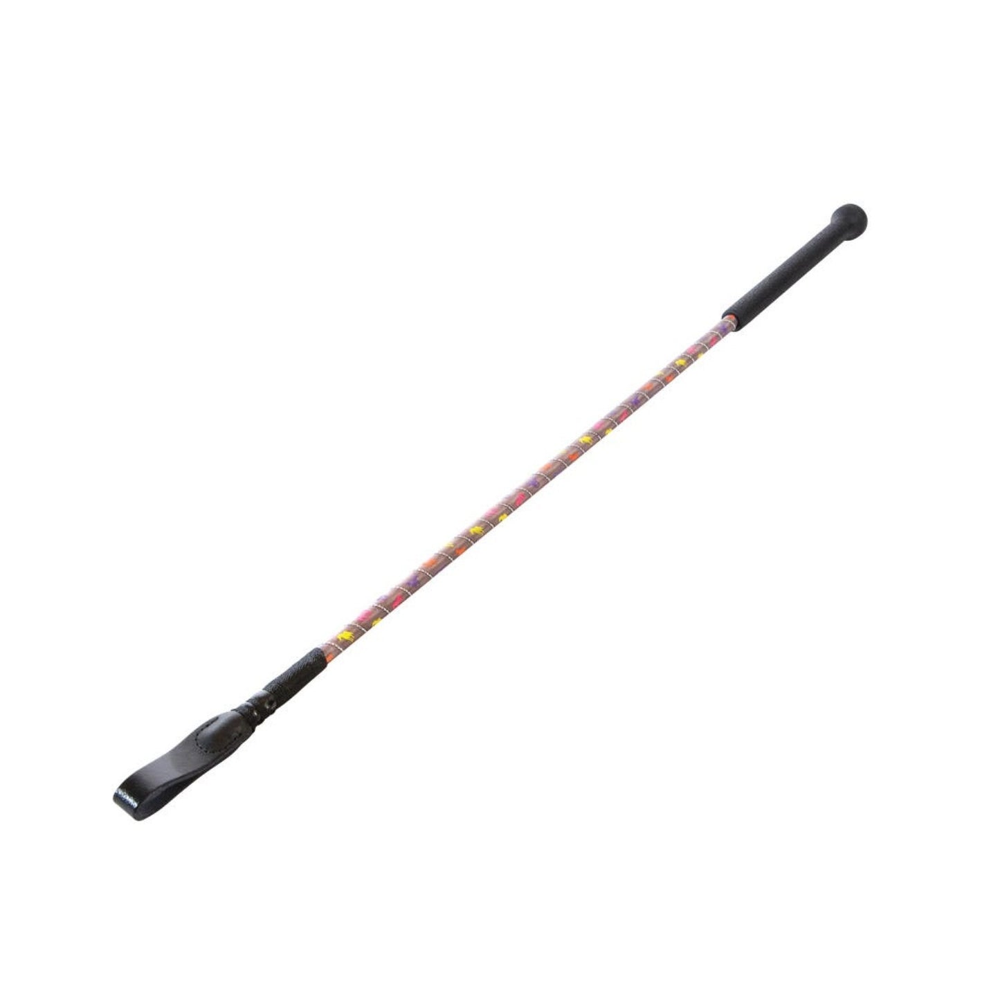 Hy Equestrian Silver Riding Whip Grey - 66 Cm