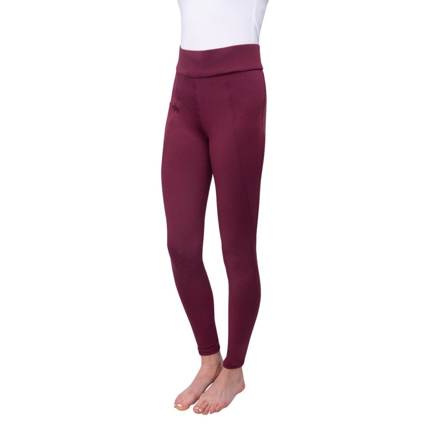 Hy Equestrian Melton Riding Tights Adult Fig - Medium