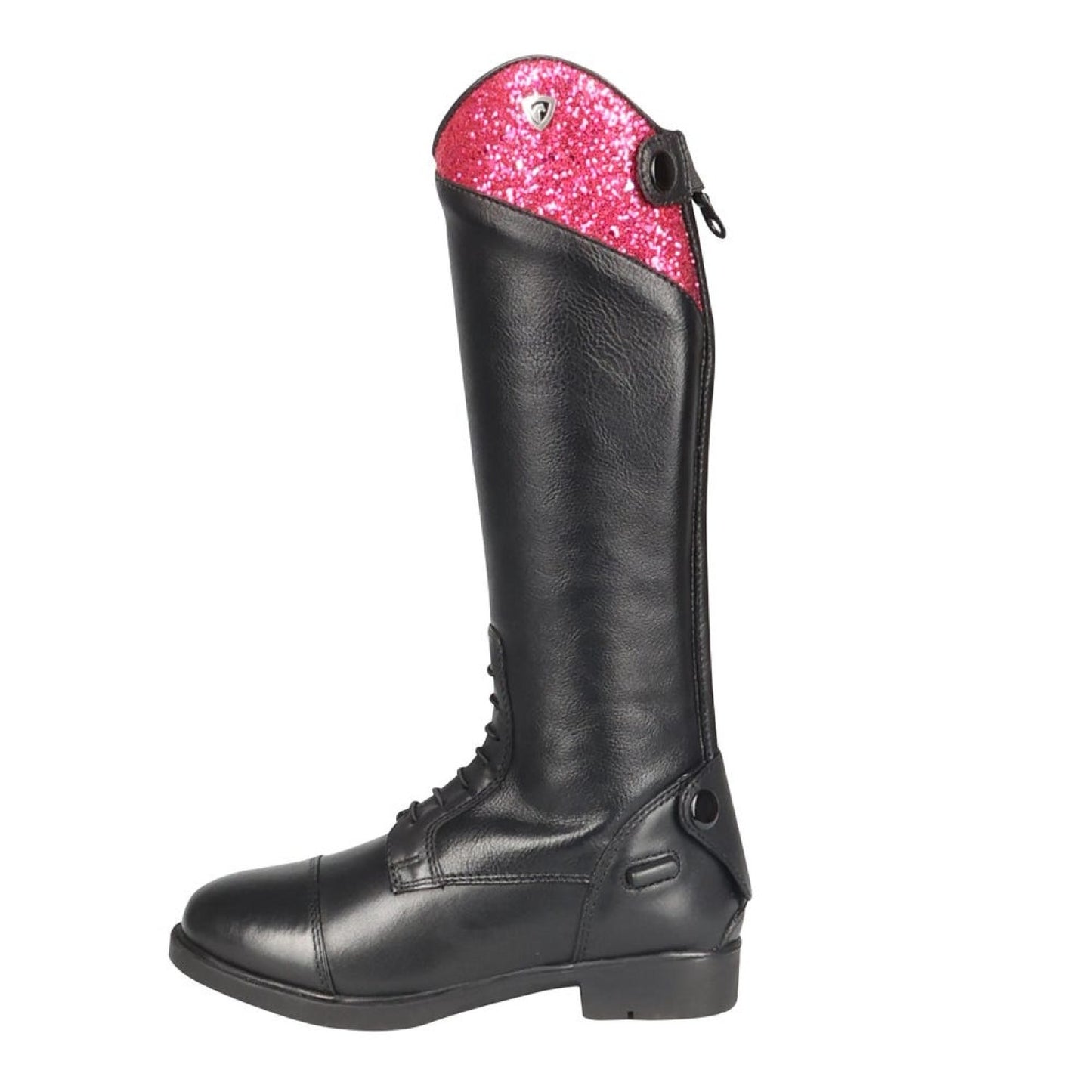 Hy Equestrian Eren Riding Boots Child Black/Pink - Size 12
