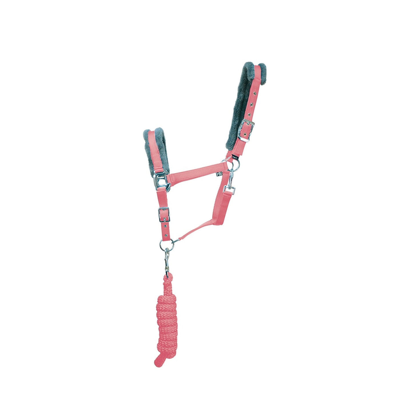 Hy Sport Active Headcollar & Lead Rope Coral Rose - Pony