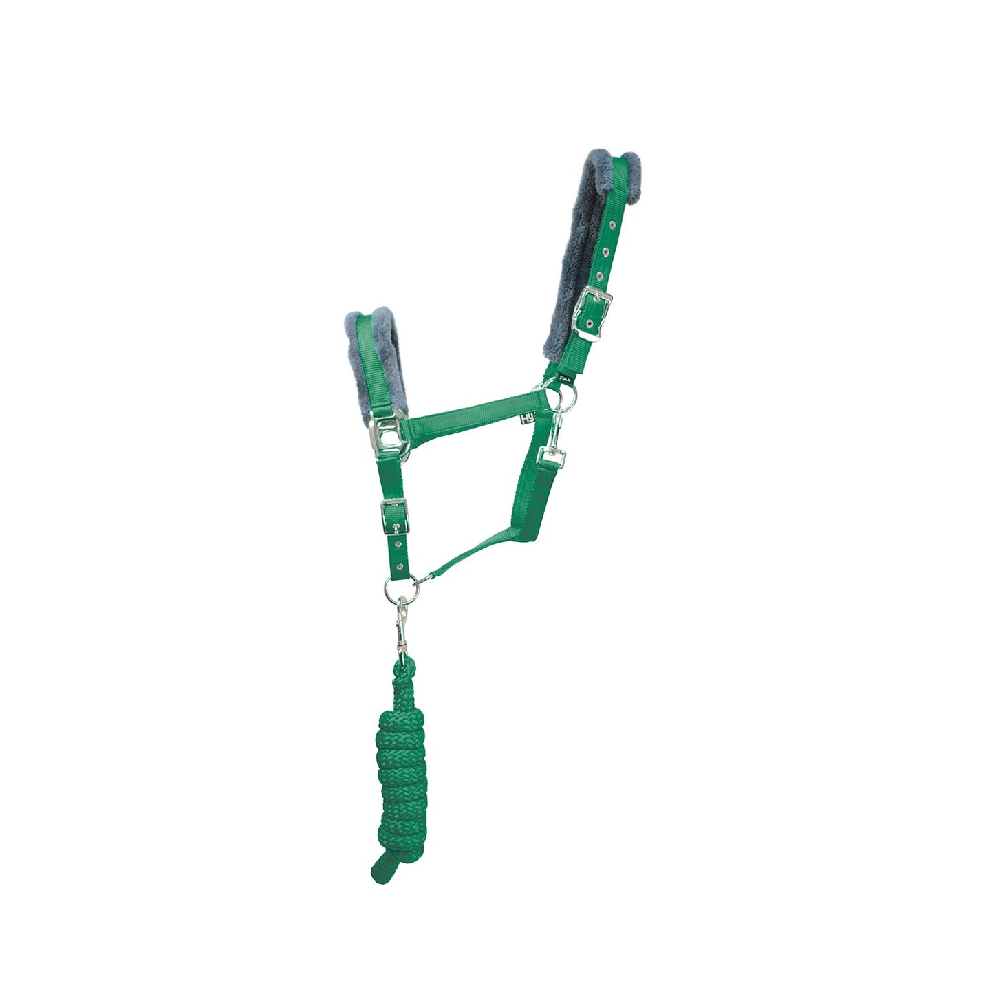 Hy Sport Active Headcollar & Lead Rope Emerald Green - Cob
