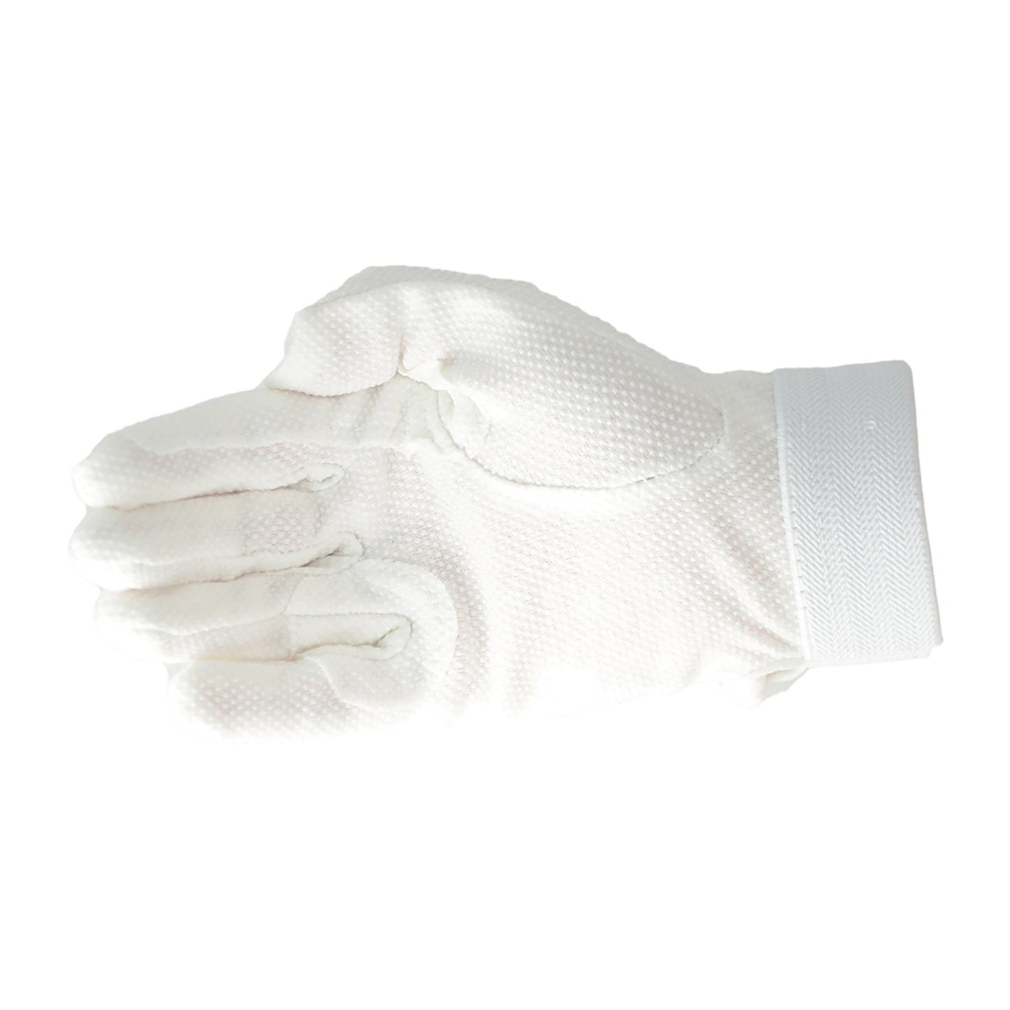 Hy Equestrian Cotton Pimple Palm Gloves White - Xlarge