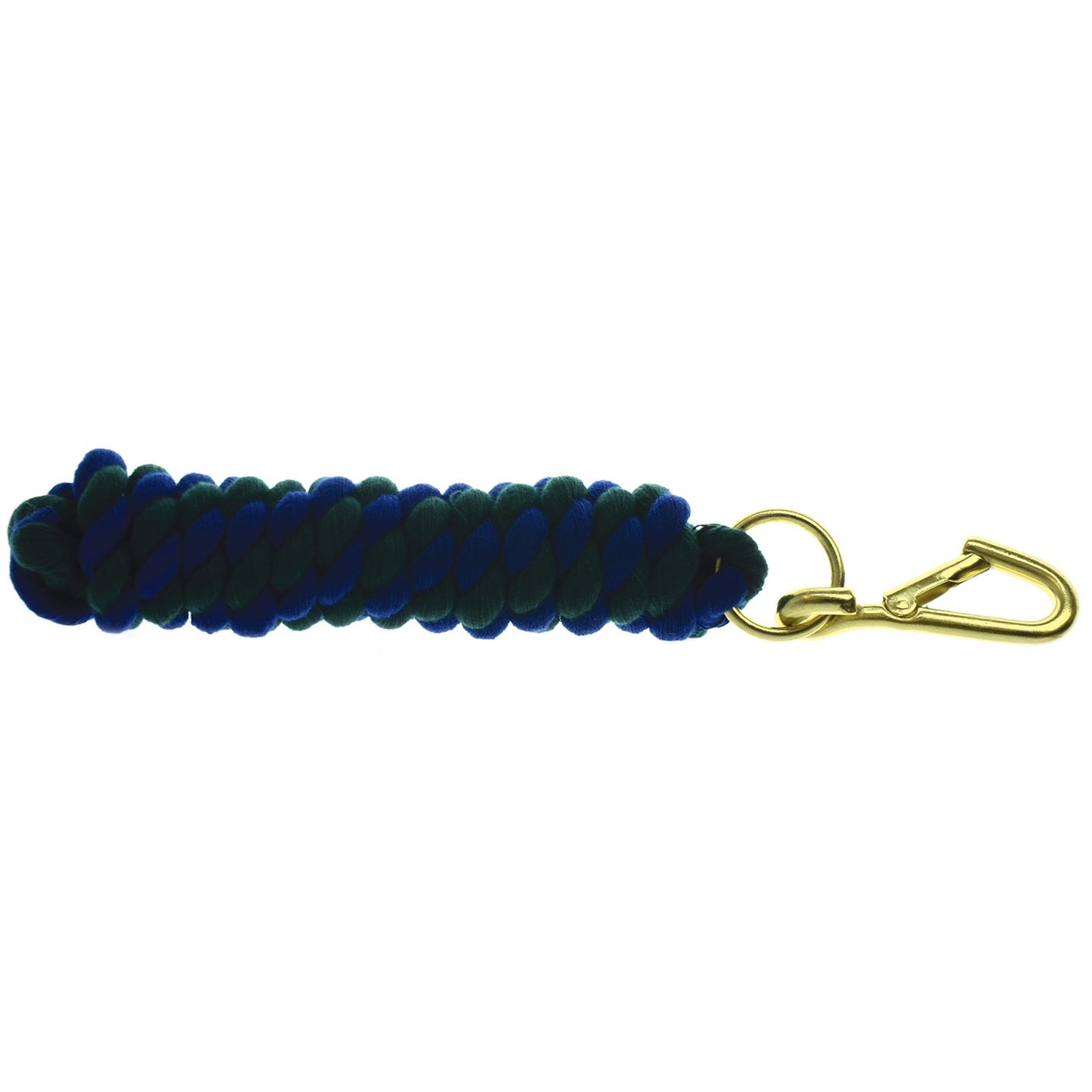 Hy Equestrian Two-Tone Twisted Lead Rope Royal/Green - 2.2 M