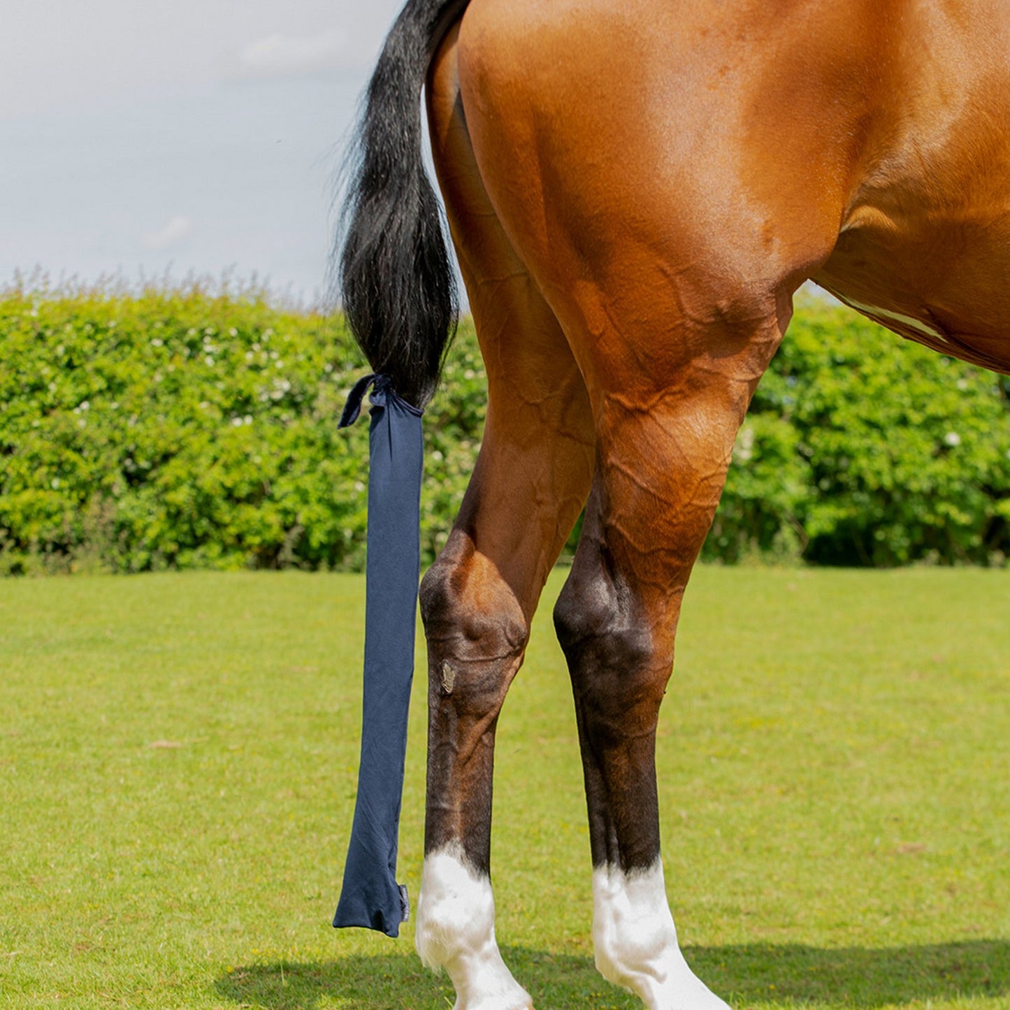 Hy Equestrian Lycra Flex Tail Bag Navy
