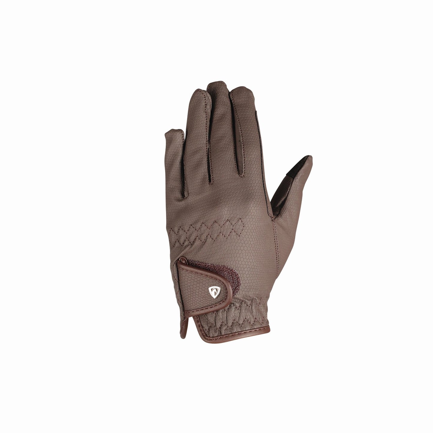Hy Equestrian Cottenham Elite Riding Gloves Brown - Large