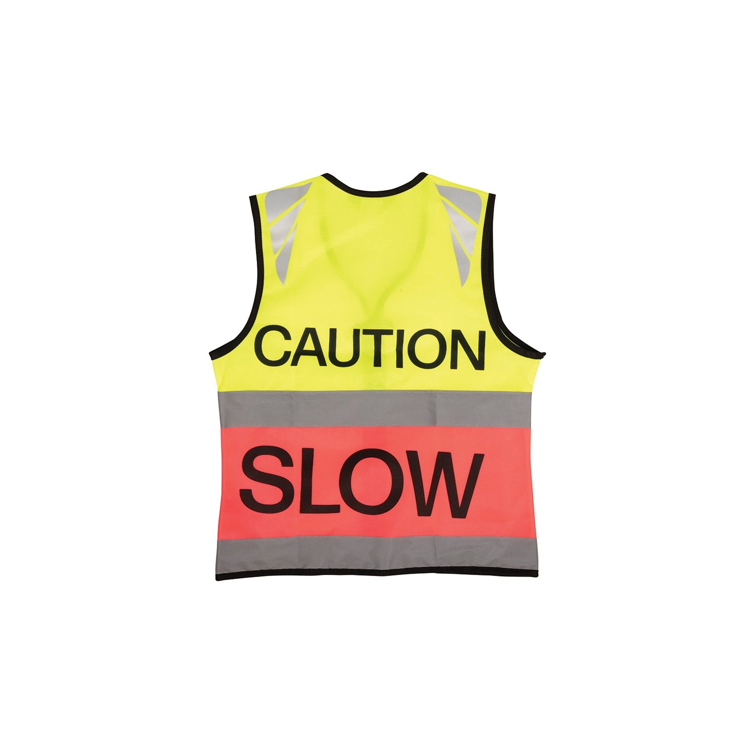 Reflector Two Tone Tabard by Hy Equestrian - Caution Slow Yellow/Pink - Medium