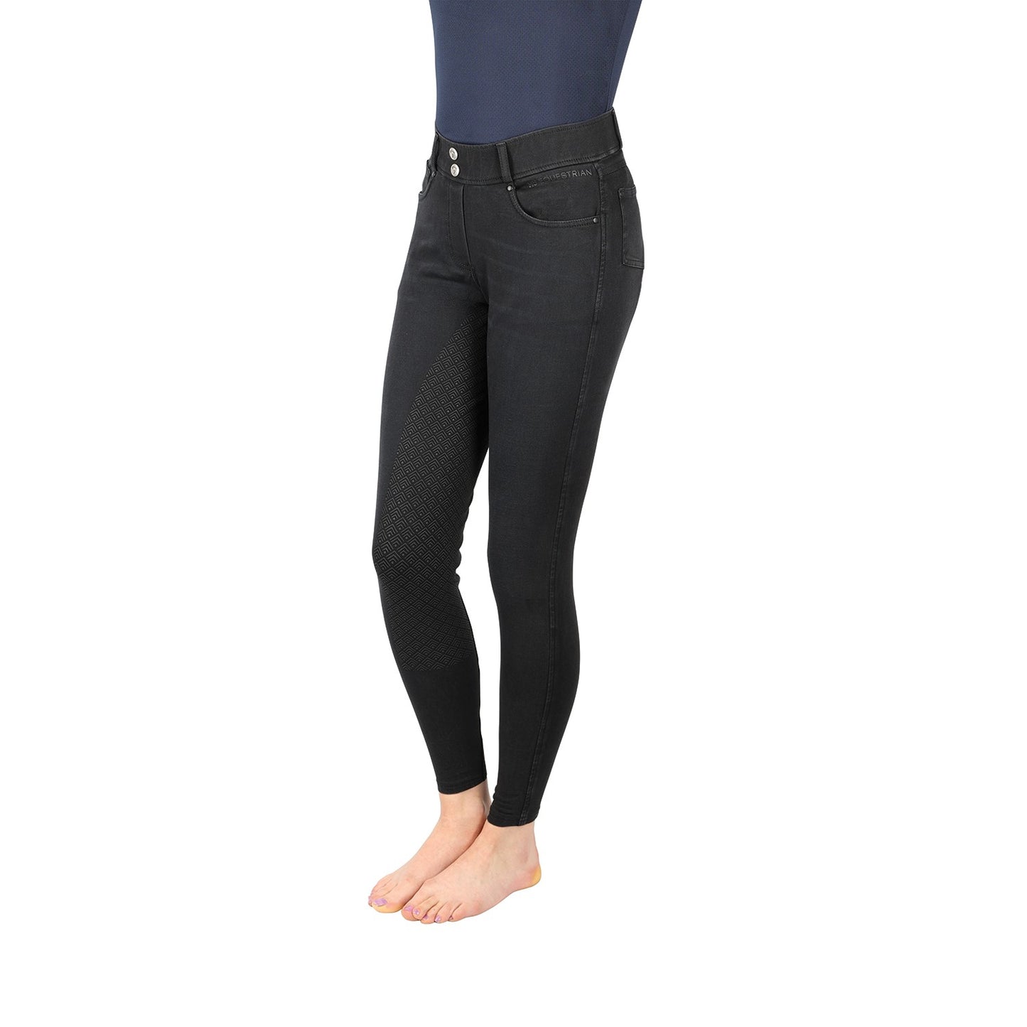 Hy Equestrian Elevate Denim Breeches Black - 28"