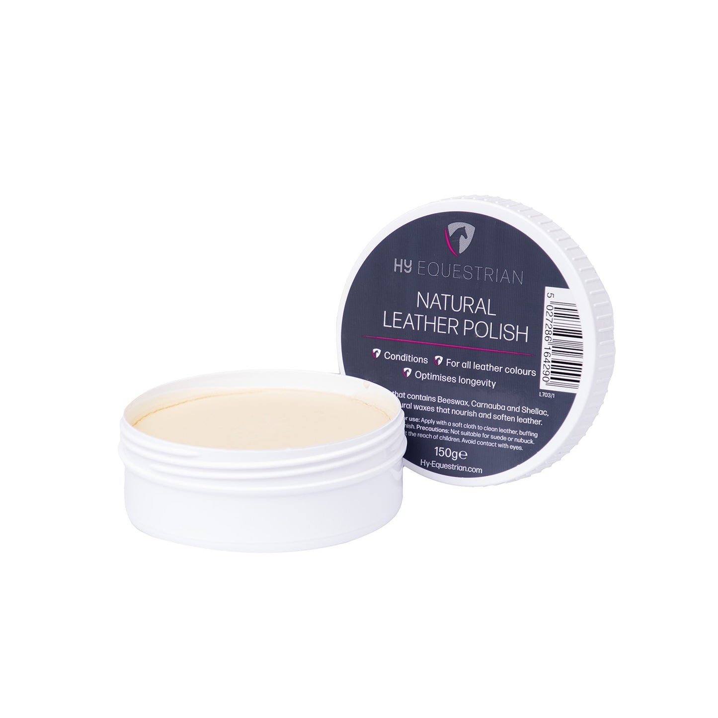 Hy Equestrian Leather Polish Natural - 150 Gm