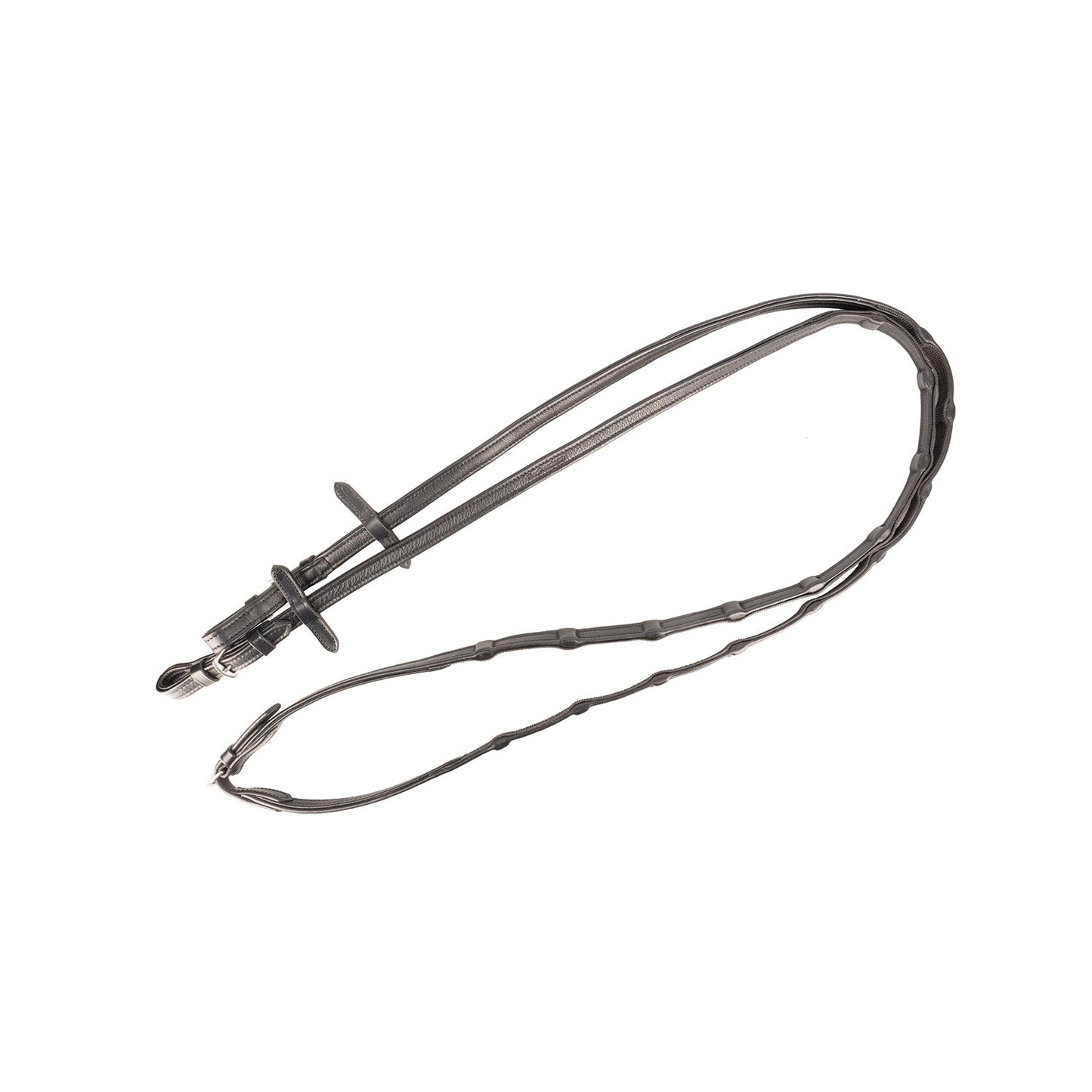 ProPresicce Continentale Soft Grip Reins by Hy Equestrian Black - Full 54"