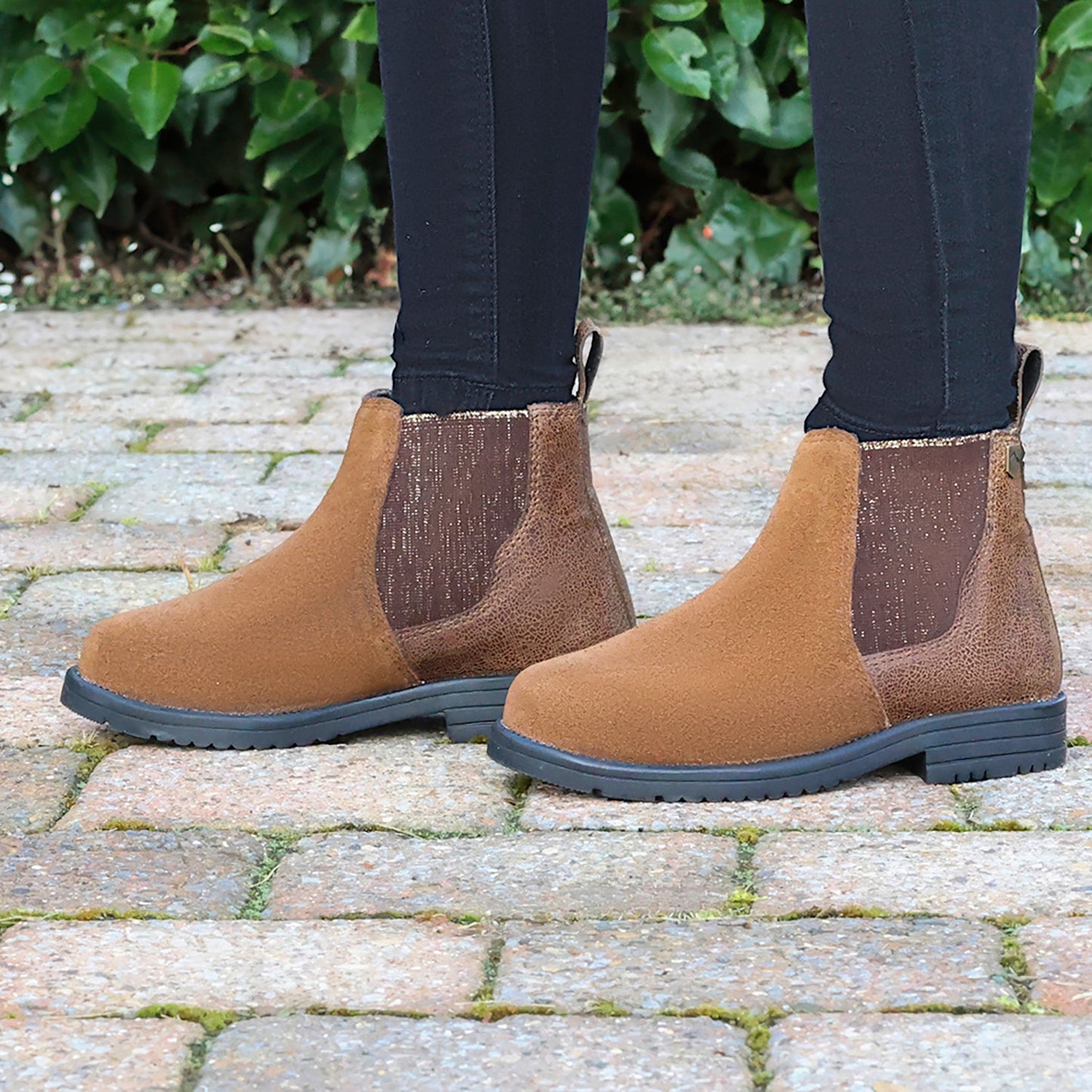 Hy Equestrian Wheston Chelsea Boots Child Brown - Size 13 (32)