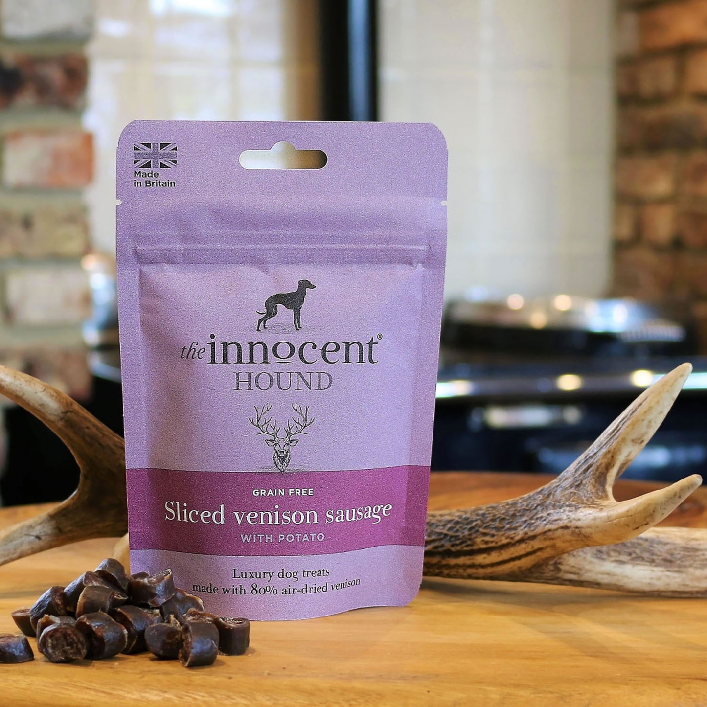 The Innocent Hound Sliced Venison Sausage with Potato Treats - 70 Gm