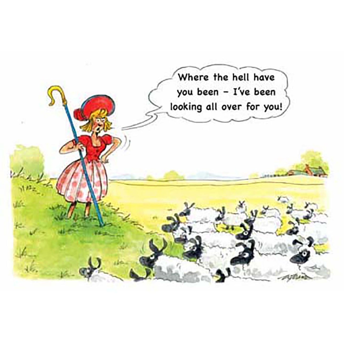 Kevin Milner Countryside Cards Little Bo Peep