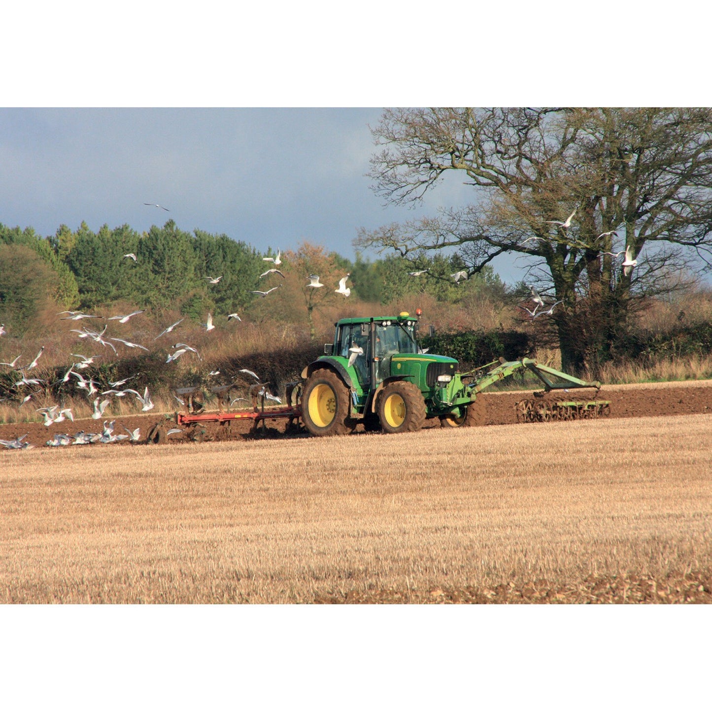 Kevin Milner Countryside Cards Ploughing Time