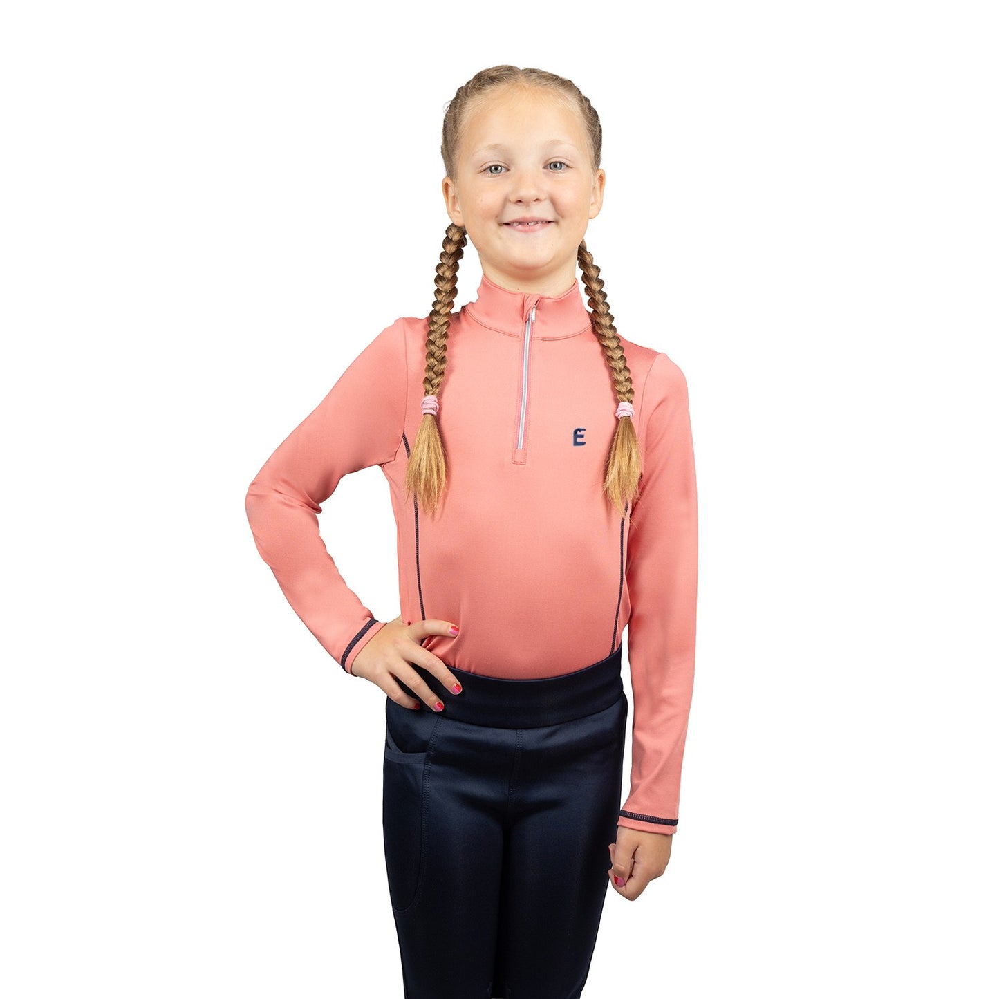 Little Rider Elevate Selena Base Layer Pink/Navy - 3/4 Years