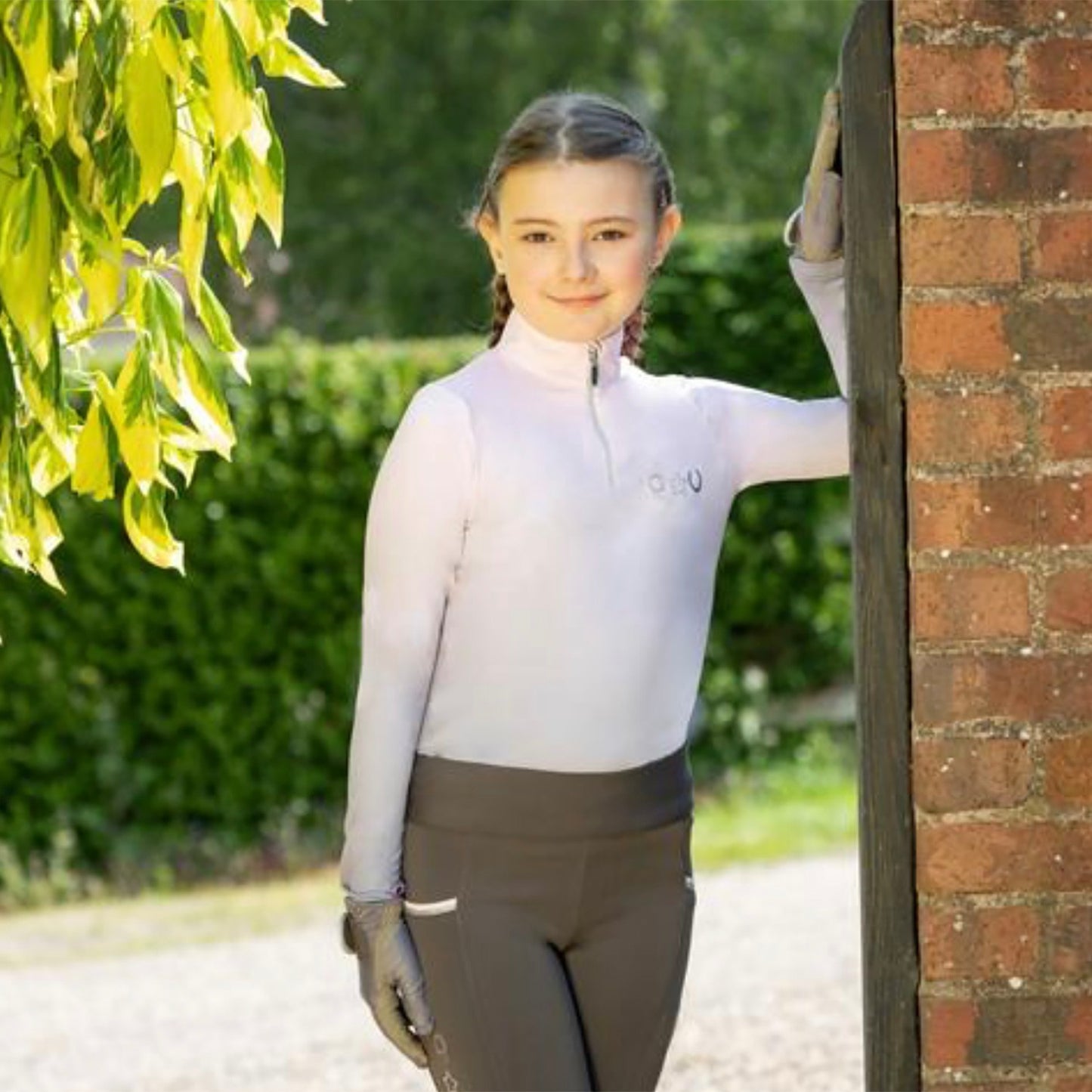Little Rider Lucky Pony Base Layer Grey/Pink - 3/4 Years